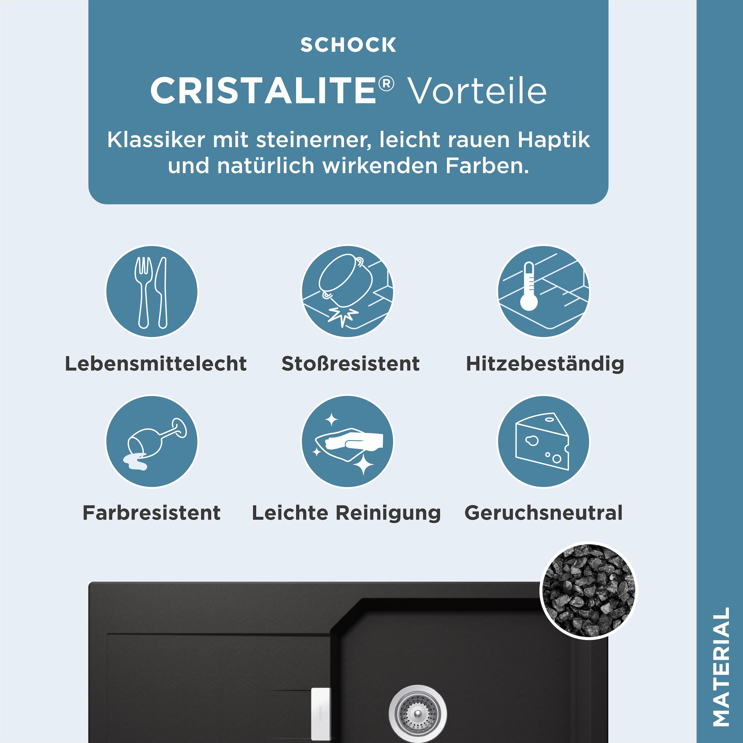 Schock Granitspüle »Manhattan D-100L«