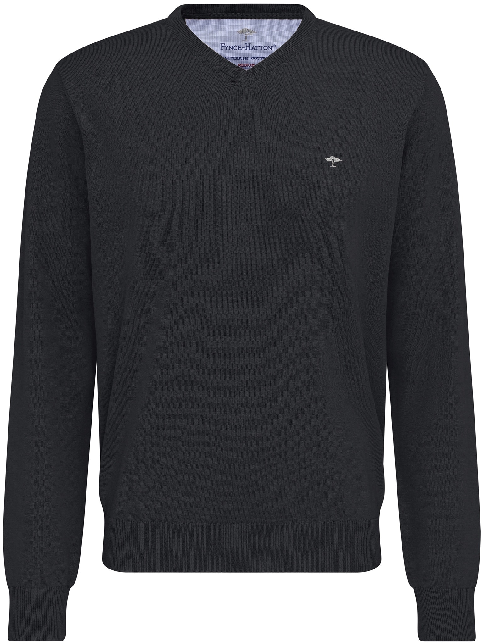 FYNCH-HATTON Strickpullover "FYNCH-HATTON Pullover mit V-Kragen" aus Baumwo günstig online kaufen