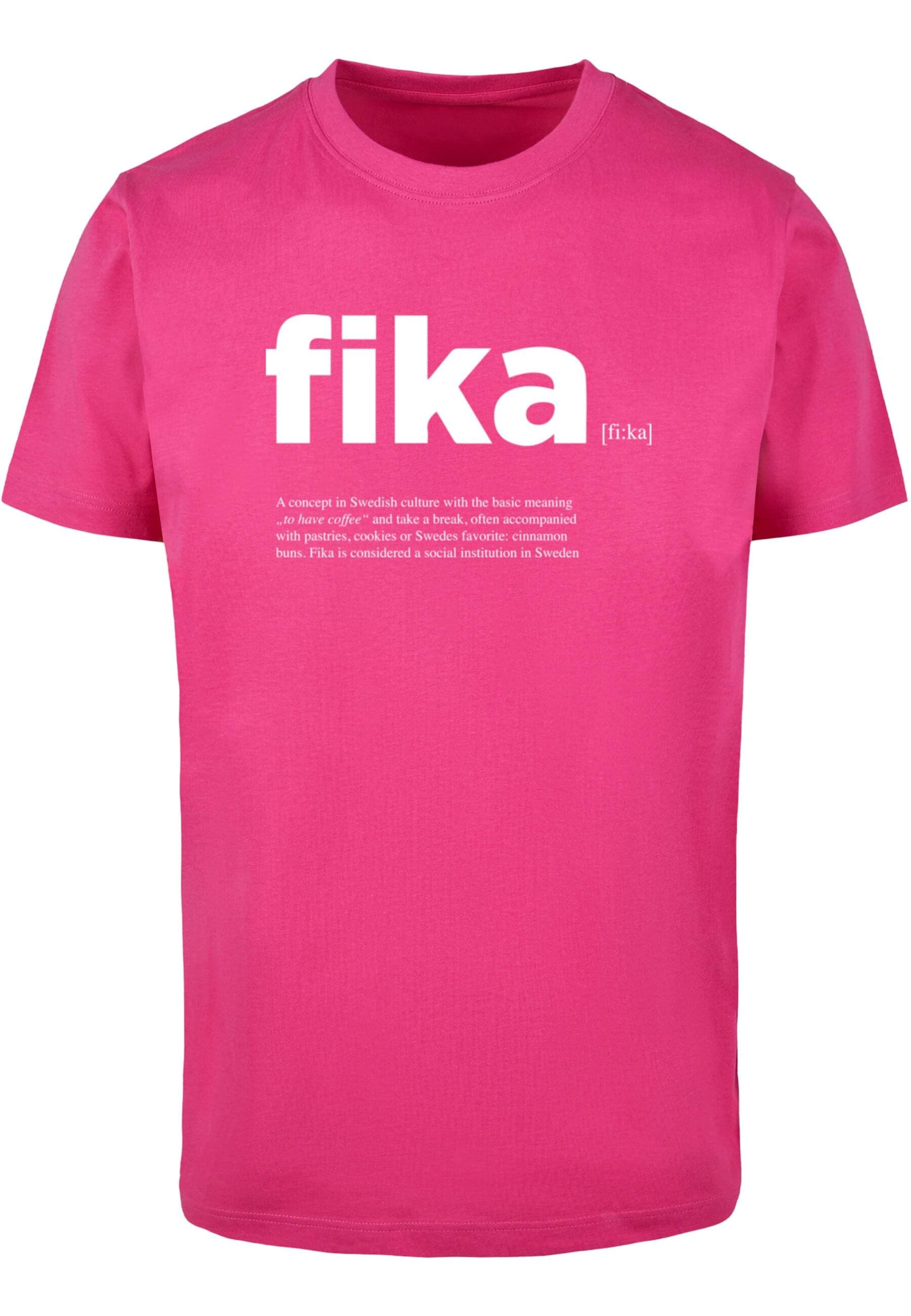 MisterTee Kurzarmshirt "MisterTee Herren Fika Definition Tee" günstig online kaufen