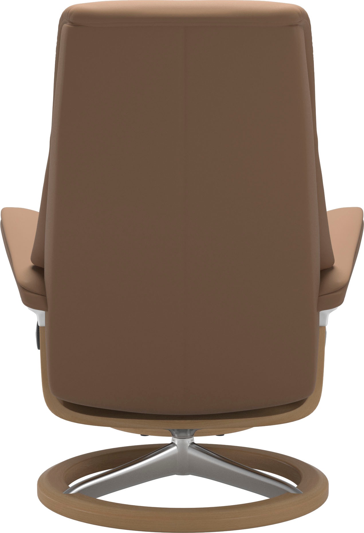 Stressless® Relaxsessel »View«, (Set, Relaxsessel mit Hocker), mit Signature Base, Größe S,Gestell Eiche