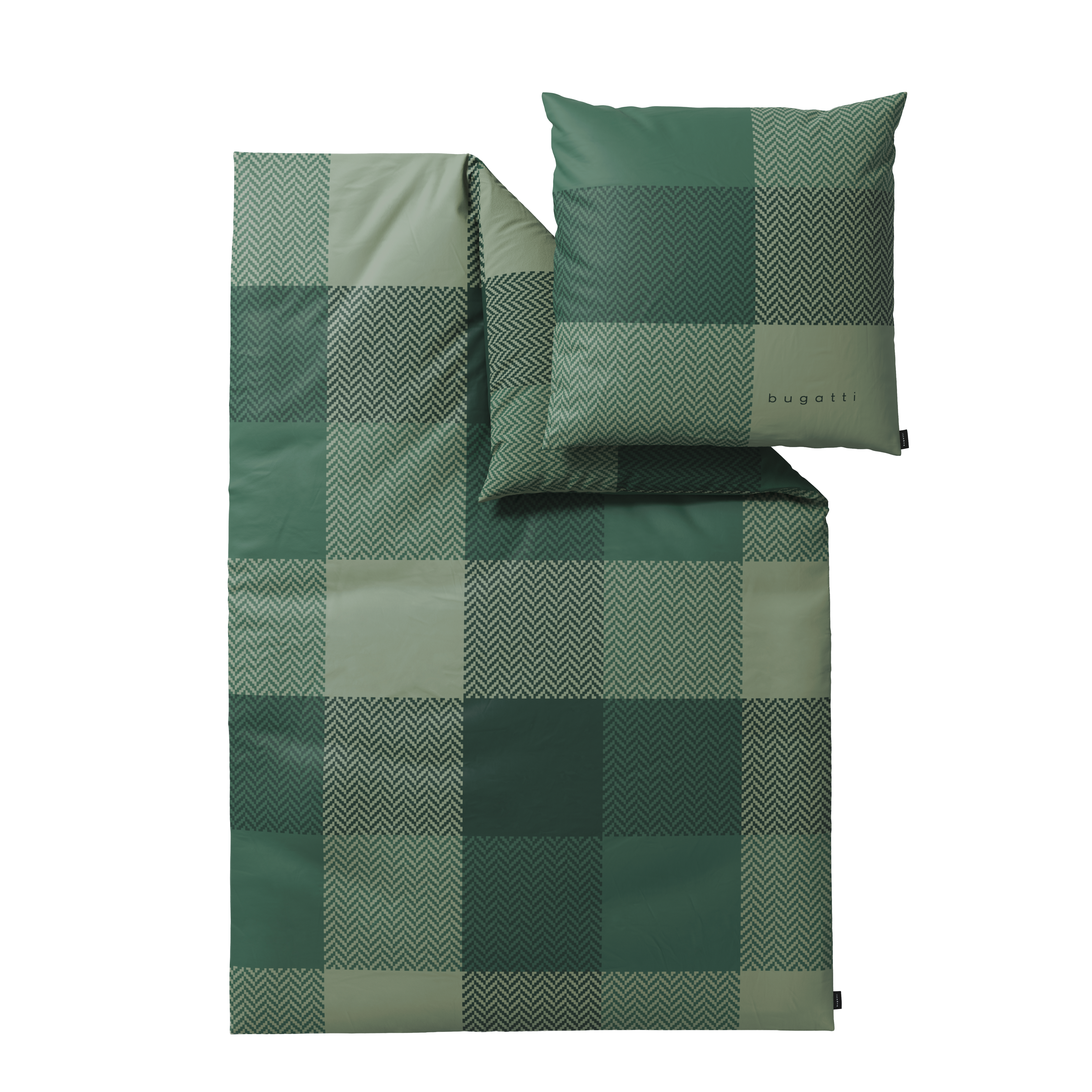 bugatti Bettwäsche "Satin-Flanell Kombi-Bettwäsche bugatti" 2 mit glatter Satin- und kuscheliger Flanellseite