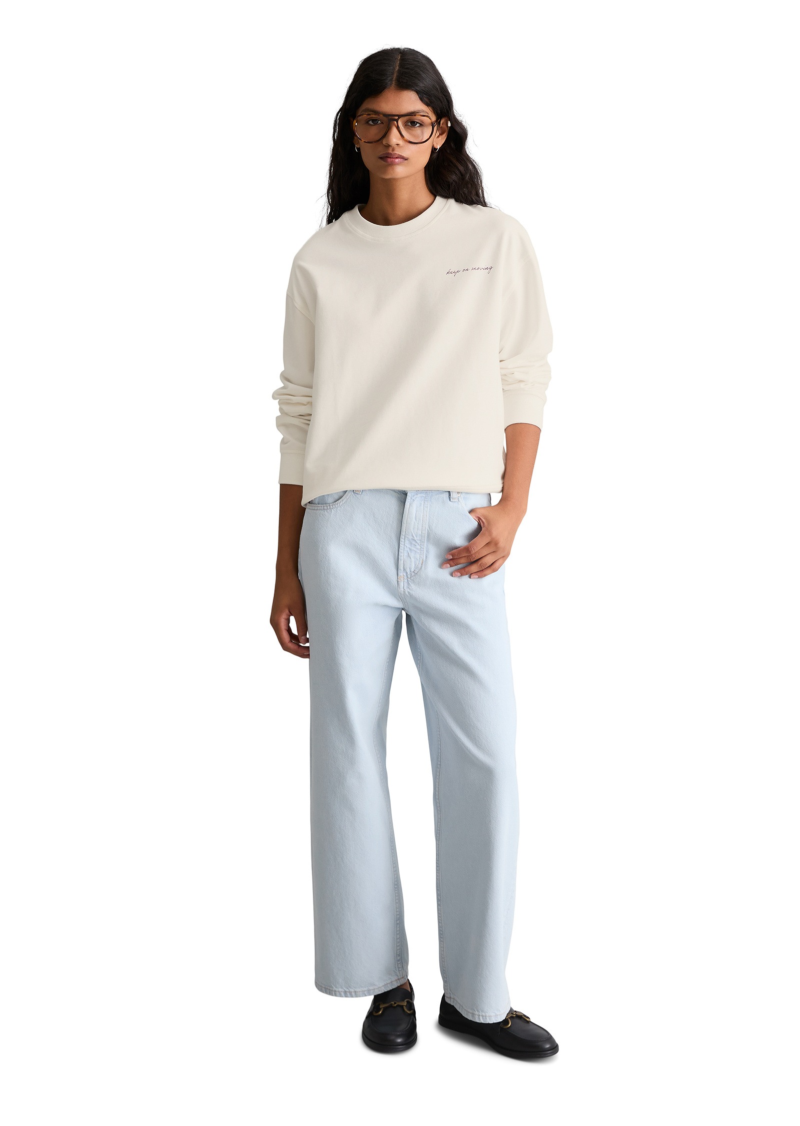 Marc O'Polo DENIM Sweatshirt »mit markantem Rückenprint«
