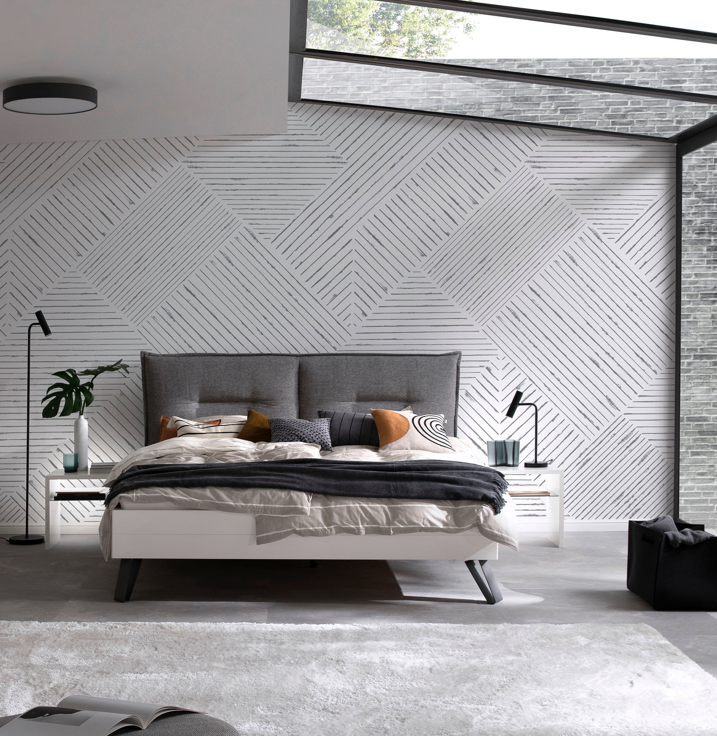 Fototapete »Graphic«, matt, Kacheln moderne Vliestapete für Wohnzimmer Schlafzimmer Küche