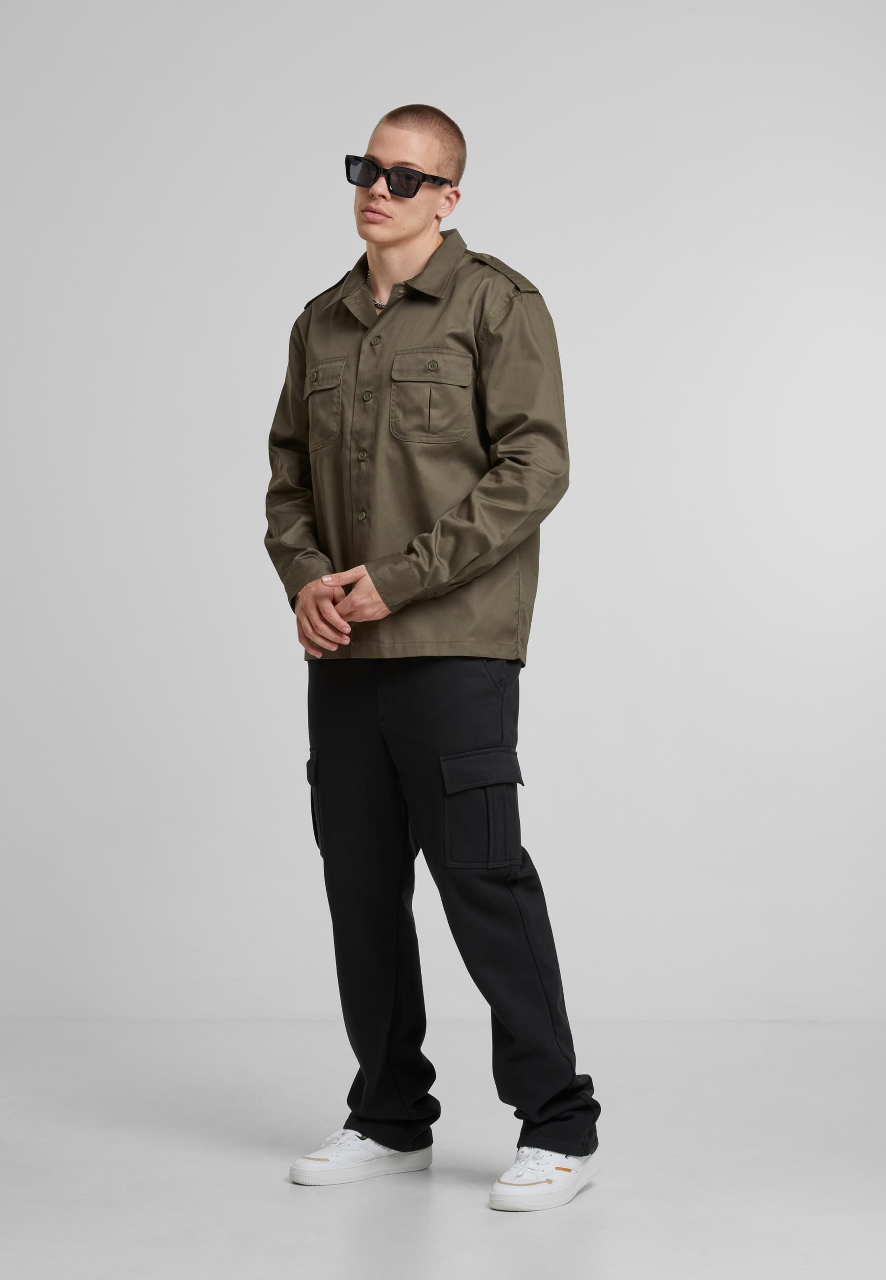 Brandit Langarmhemd »Brandit Herren US Shirt«, (1 tlg.)