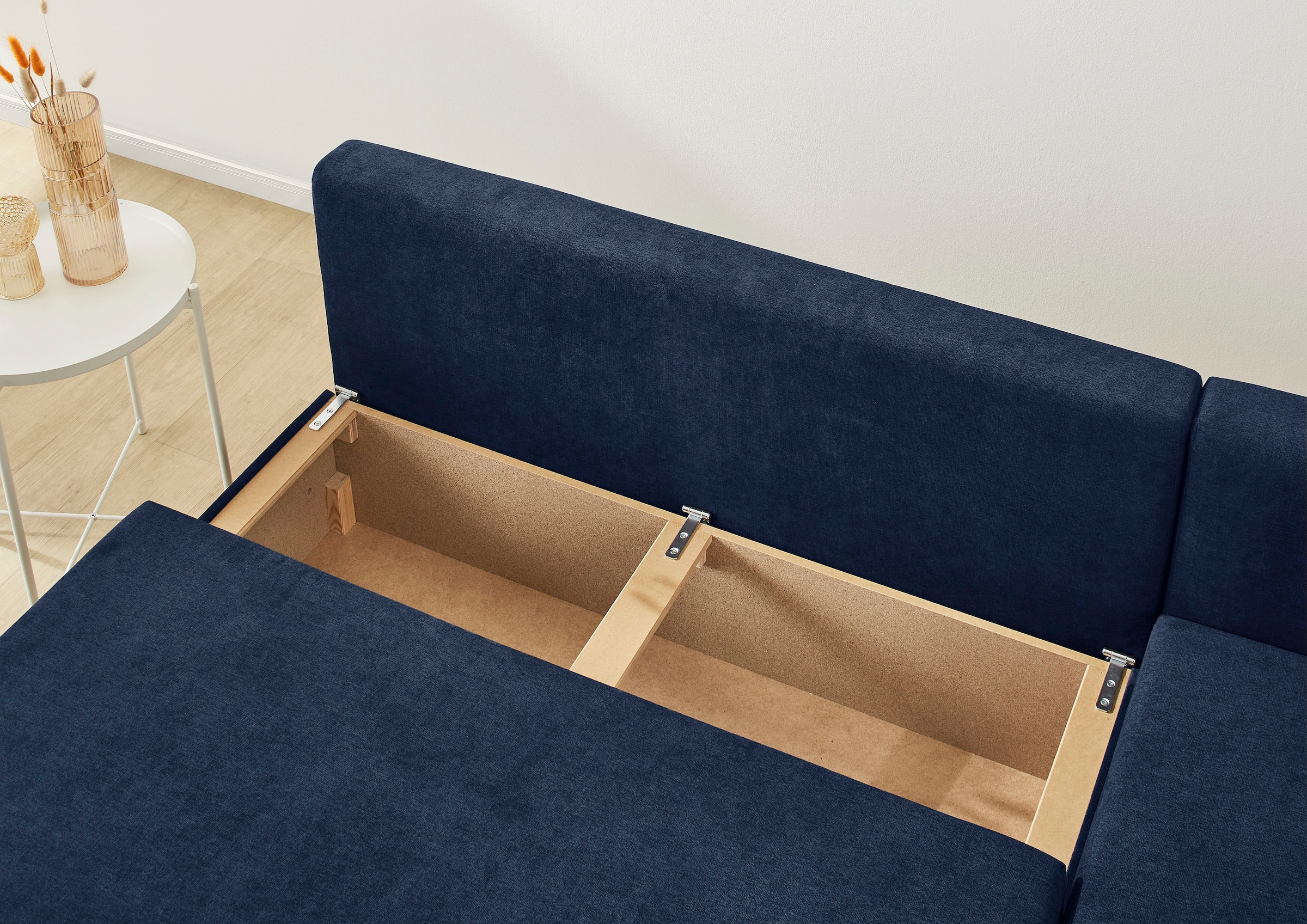 Jockenhöfer Gruppe Ecksofa »Polaris L-Form, B: 191 cm« mit Bettfunktion & Bettkasten, Unser Dauertiefpreis