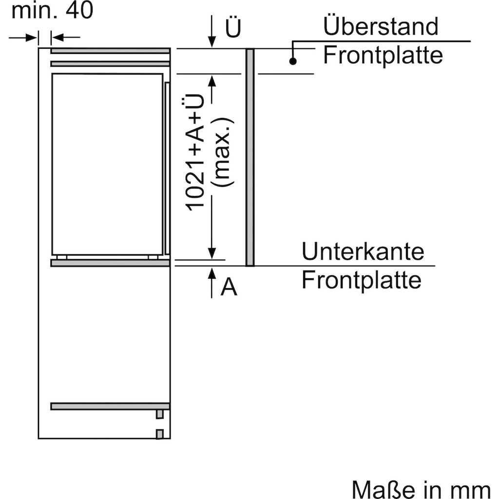 SIEMENS Einbaukühlschrank »KI31RADF0«, KI31RADF0, 102,1 cm hoch, 55,8 cm breit