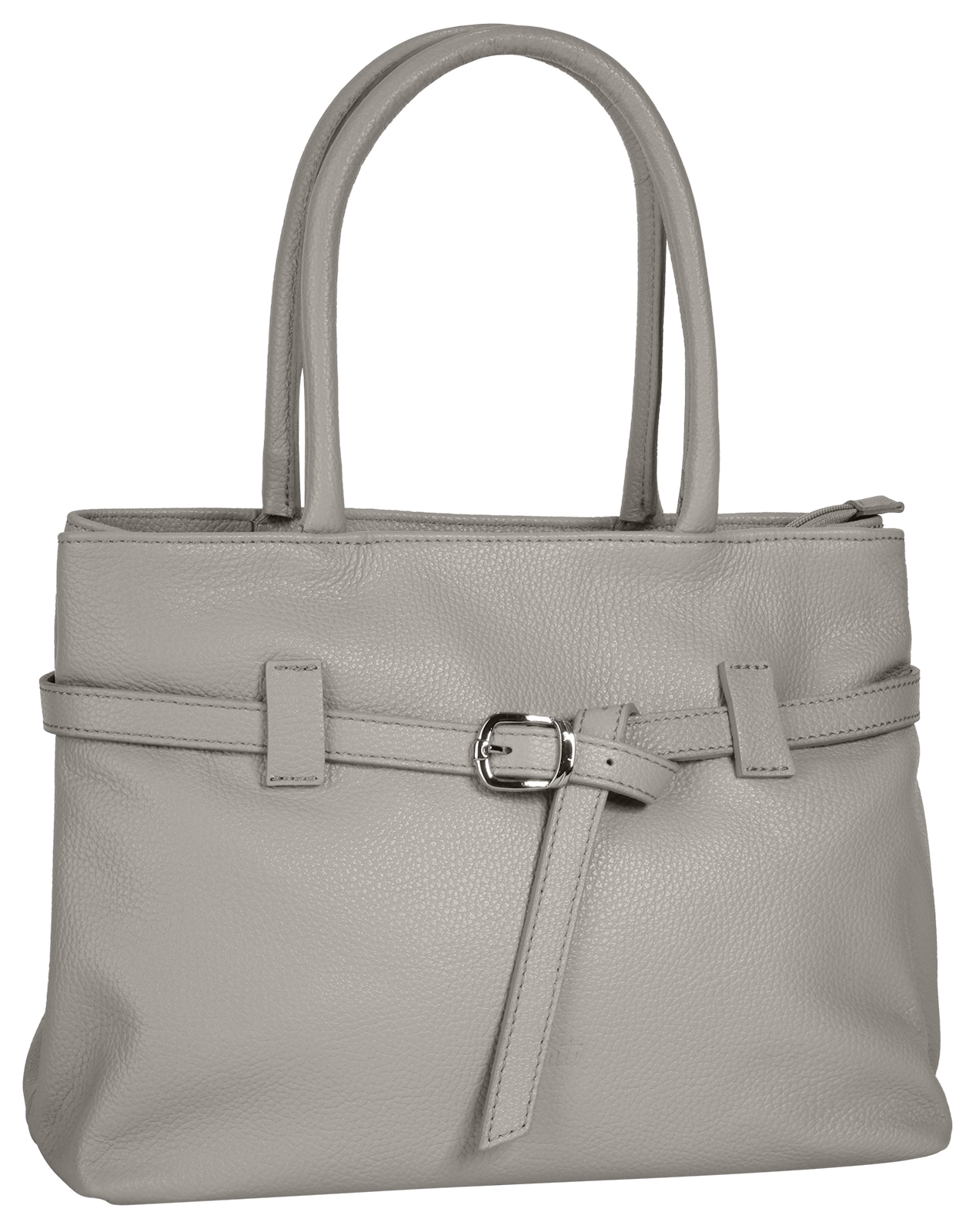 Cluty Henkeltasche, echt Leder, Made in Italy