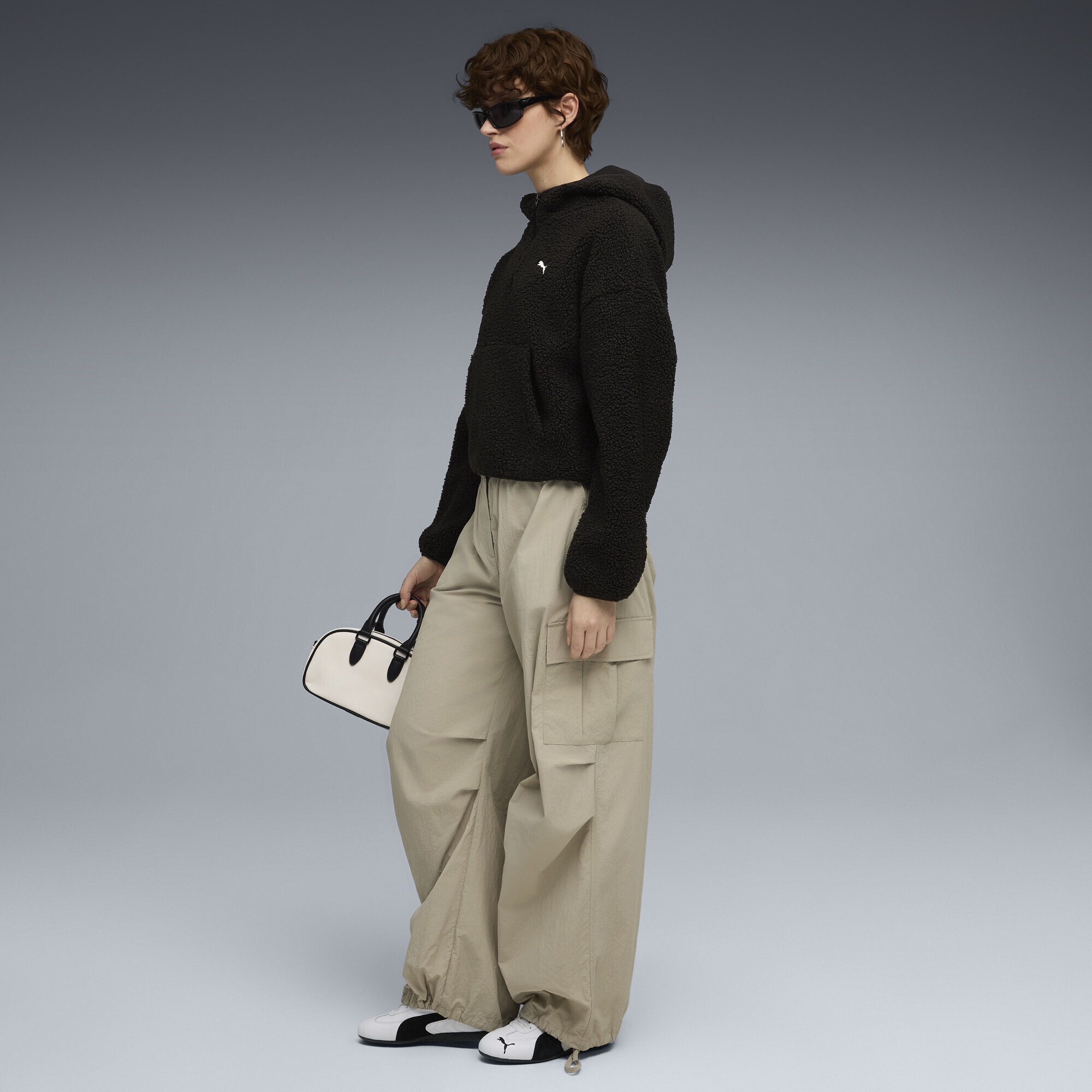 PUMA Hoodie »Wardrobe Essentials Oversized Polarfleece Hoodie Damen«