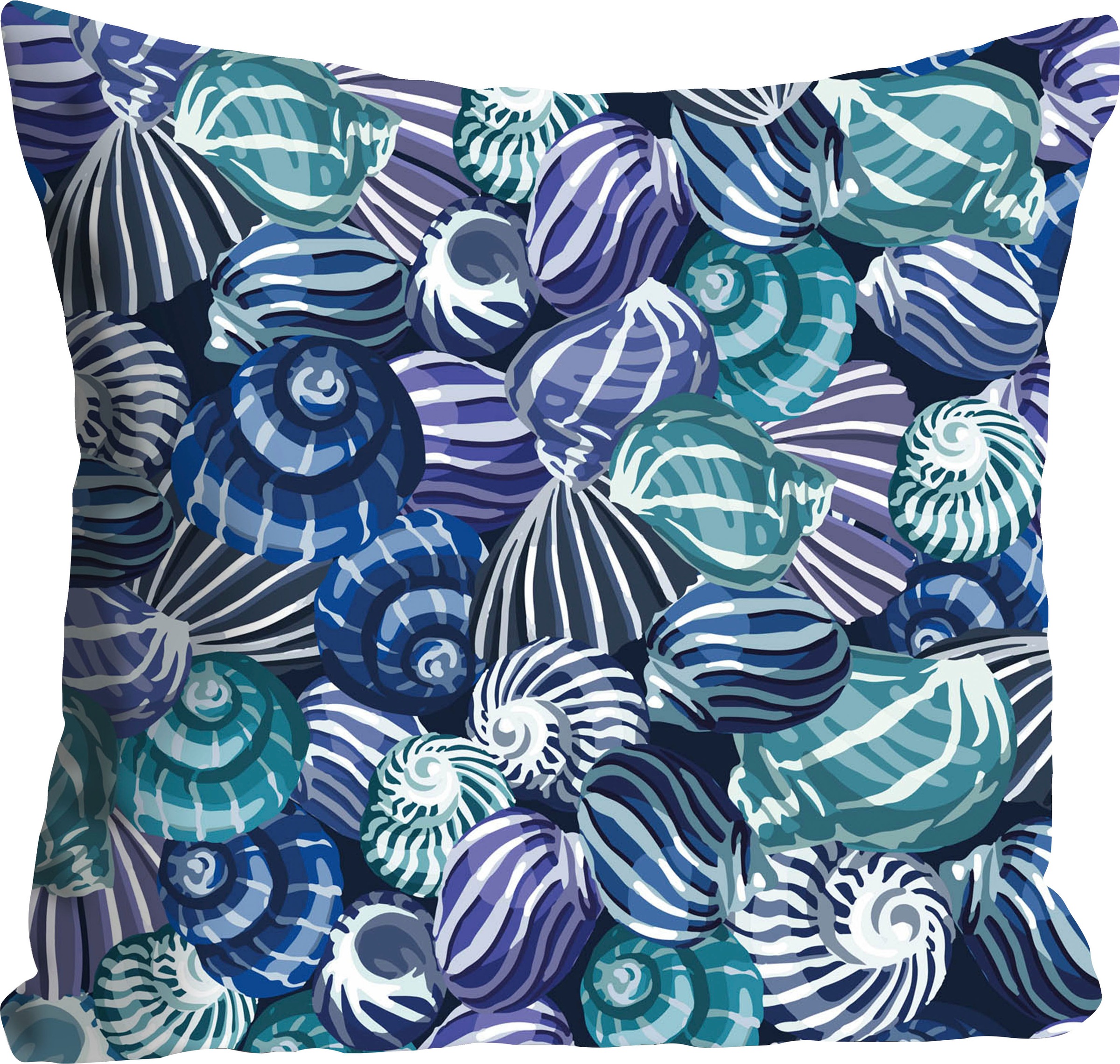 queence Dekokissen "Jenny" Kissenhülle,Muscheln,Maritim,Strand,Sommer,Dekok günstig online kaufen