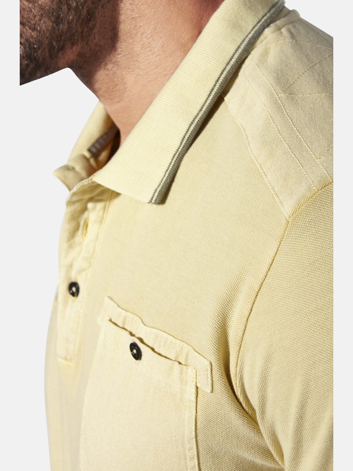 Jan Vanderstorm Poloshirt »Poloshirt GUNHELM«, (1 tlg.), mit Brusttasche