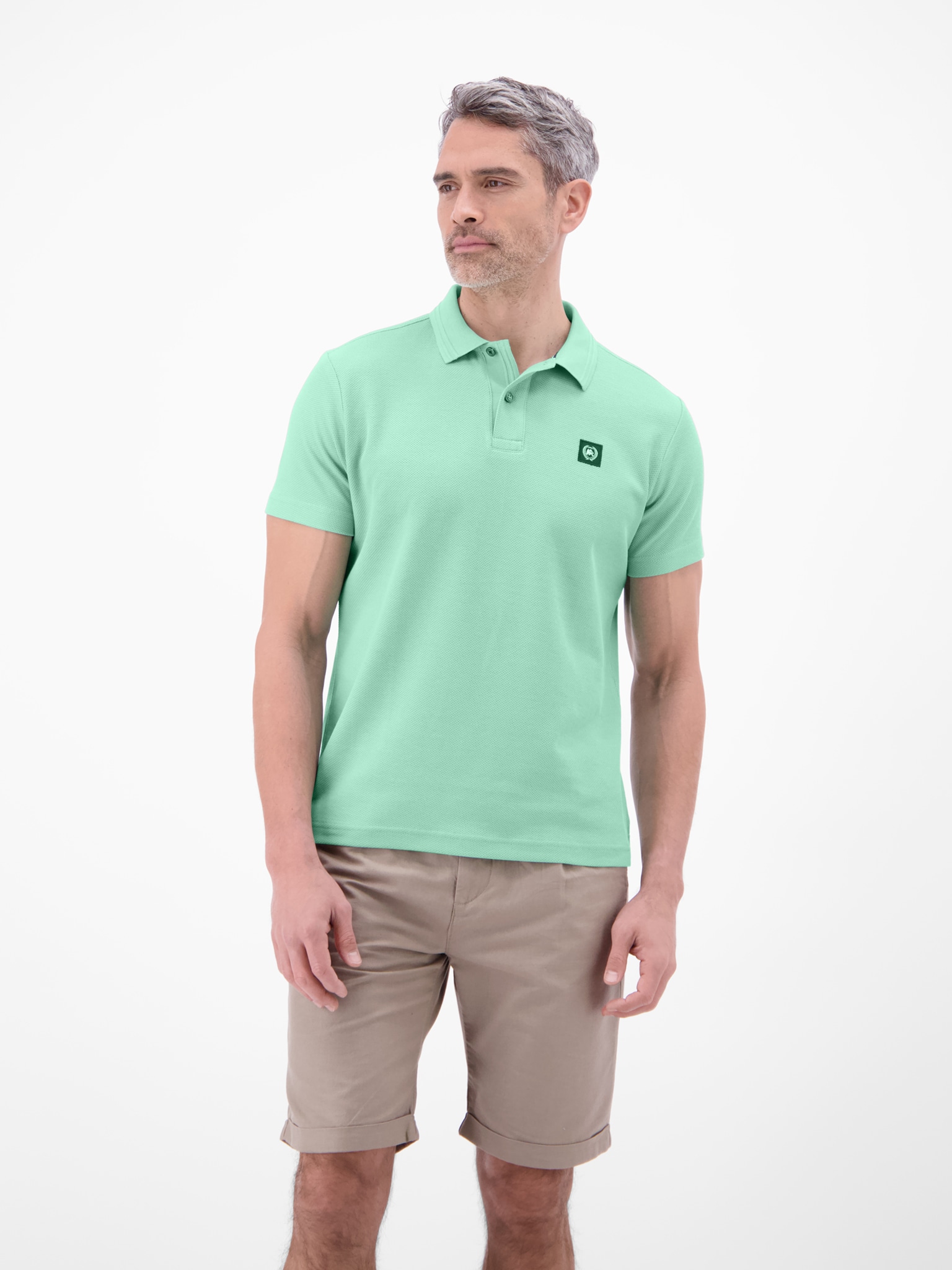 LERROS Poloshirt Kurzarm mit Logo-Badge