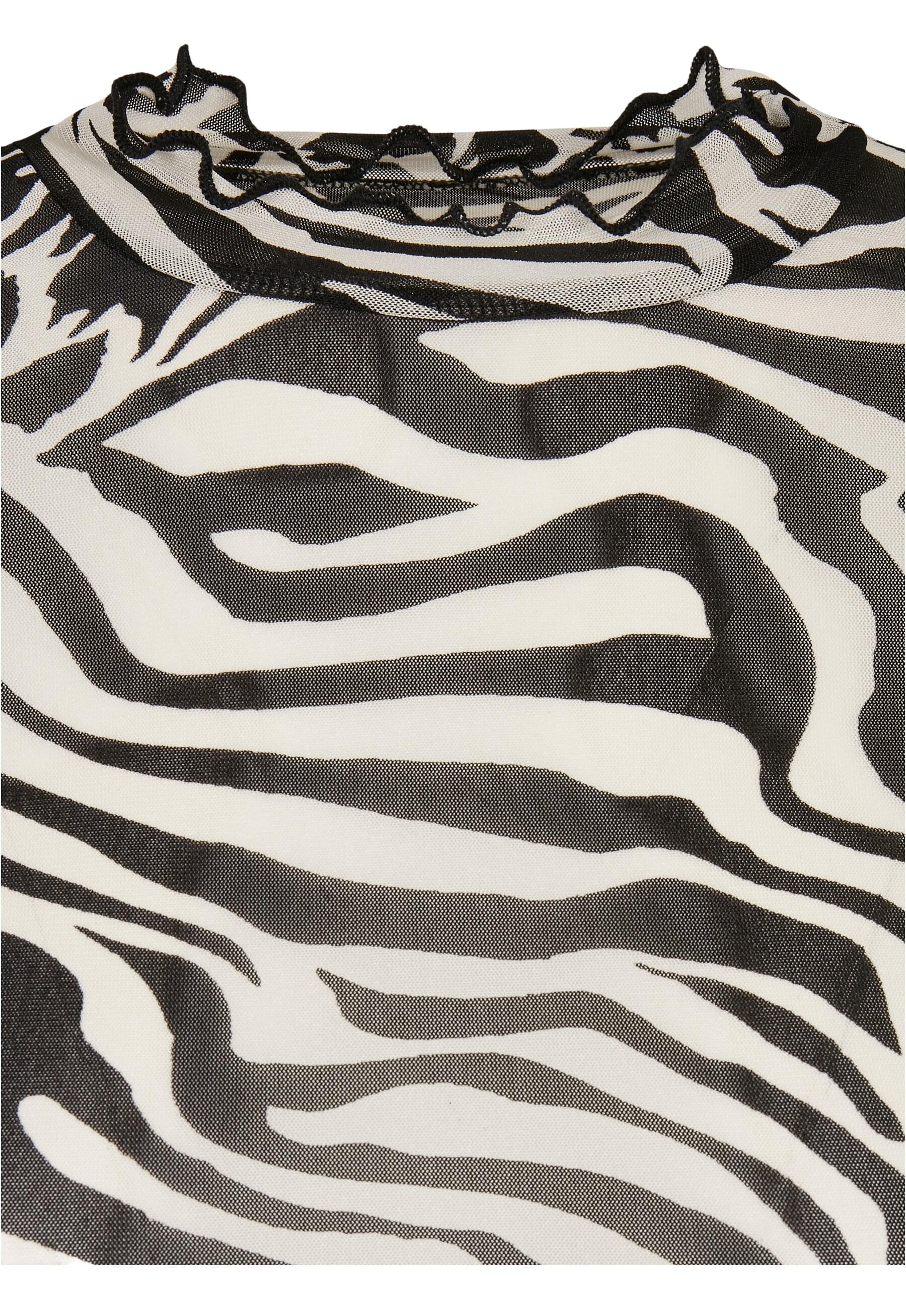 Thumbnail - URBAN CLASSICS Langarmshirt "Urban Classics Damen Ladies AOP Mesh Turtleneck Longsleeve" 1 Stk.