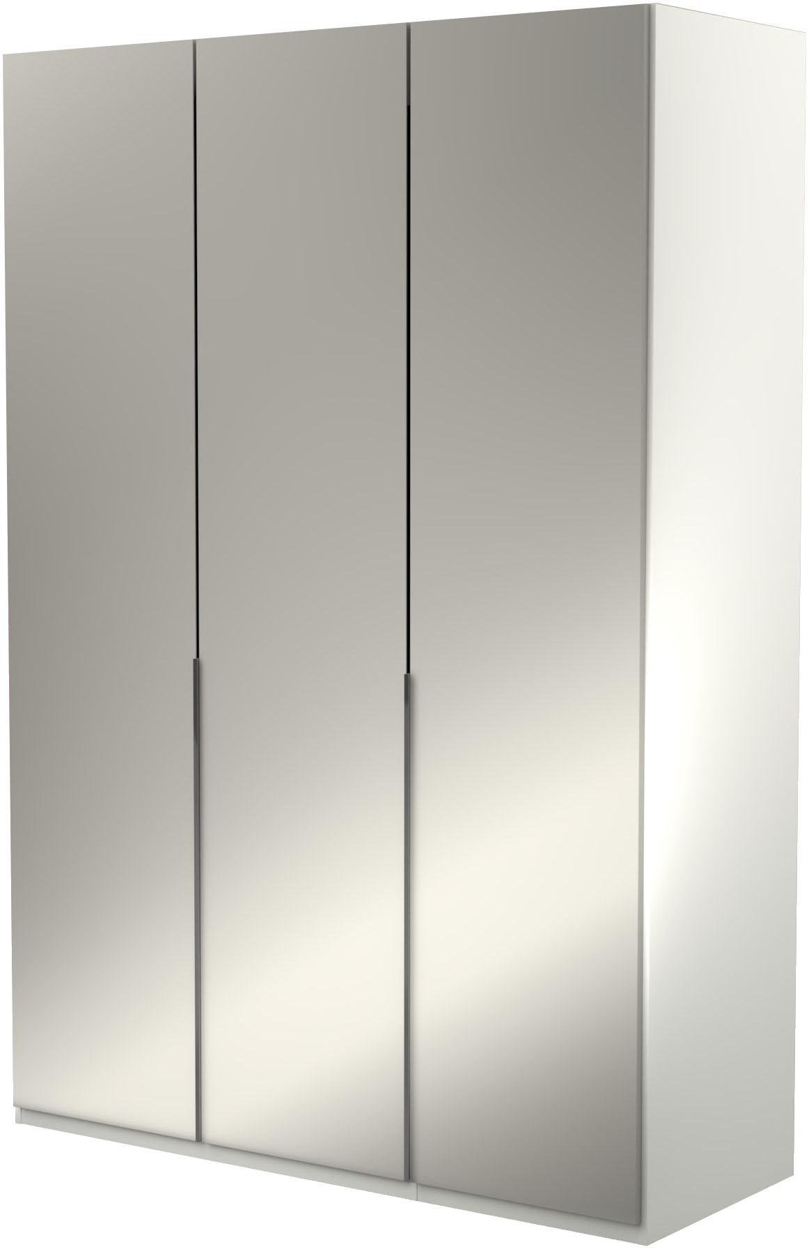 Musterring Kleiderschrank "San Diego, Kleiderschrank, Schrank, Garderobe, mit Glastüren" 1 Stk. tlg. 3-türig (gedämpft), 4 Böden, 2 Kleiderstangen, Chromgriffe