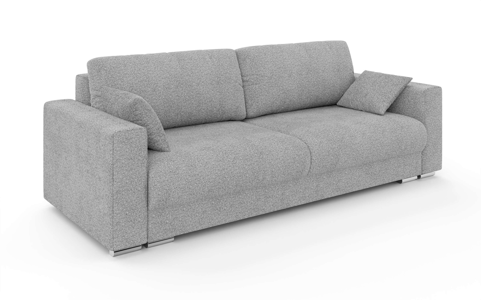 INOSIGN 3-Sitzer »Stevinson Schlafsofa mit Bettkasten, Maße B/H/T: 229/87/97 cm«, mit Wellenunterfederung, 2 Rückenkissen und 2 Zierkissen