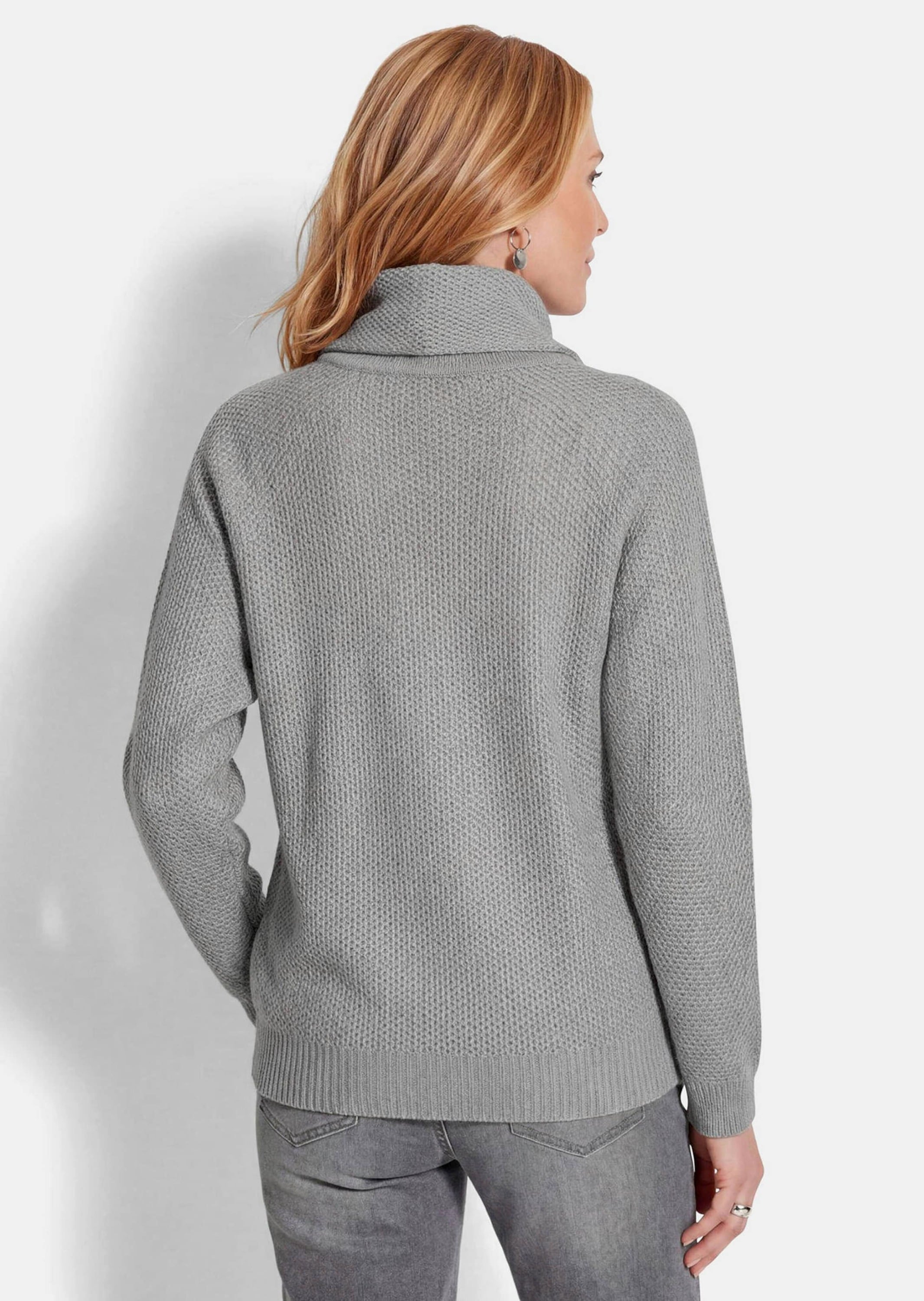 GOLDNER Rundhalspullover »Weicher Pullover mit Fledermausärmeln« angenehmer halsferner Rollkragen