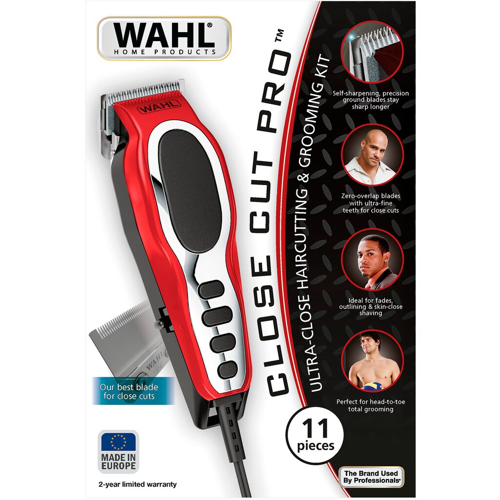 Wahl Haarschneider »Close Cut Pro Red 20105.0465«, 6 Aufsätze