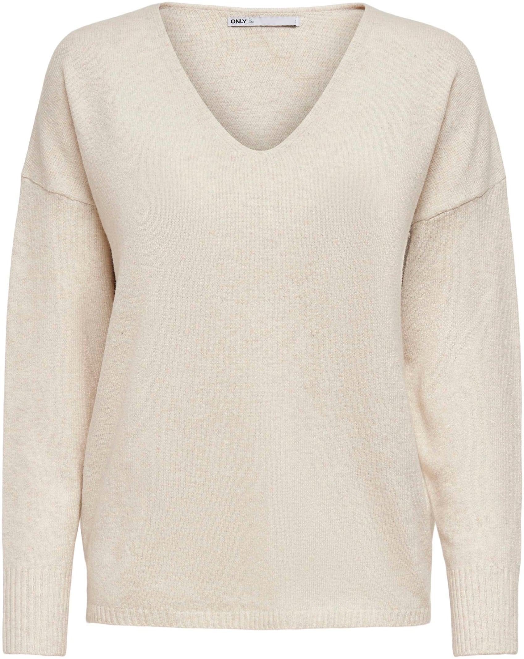 ONLY V-Ausschnitt-Pullover »ONLRICA LIFE L/S V-NECK PULLO KNT NOOS«