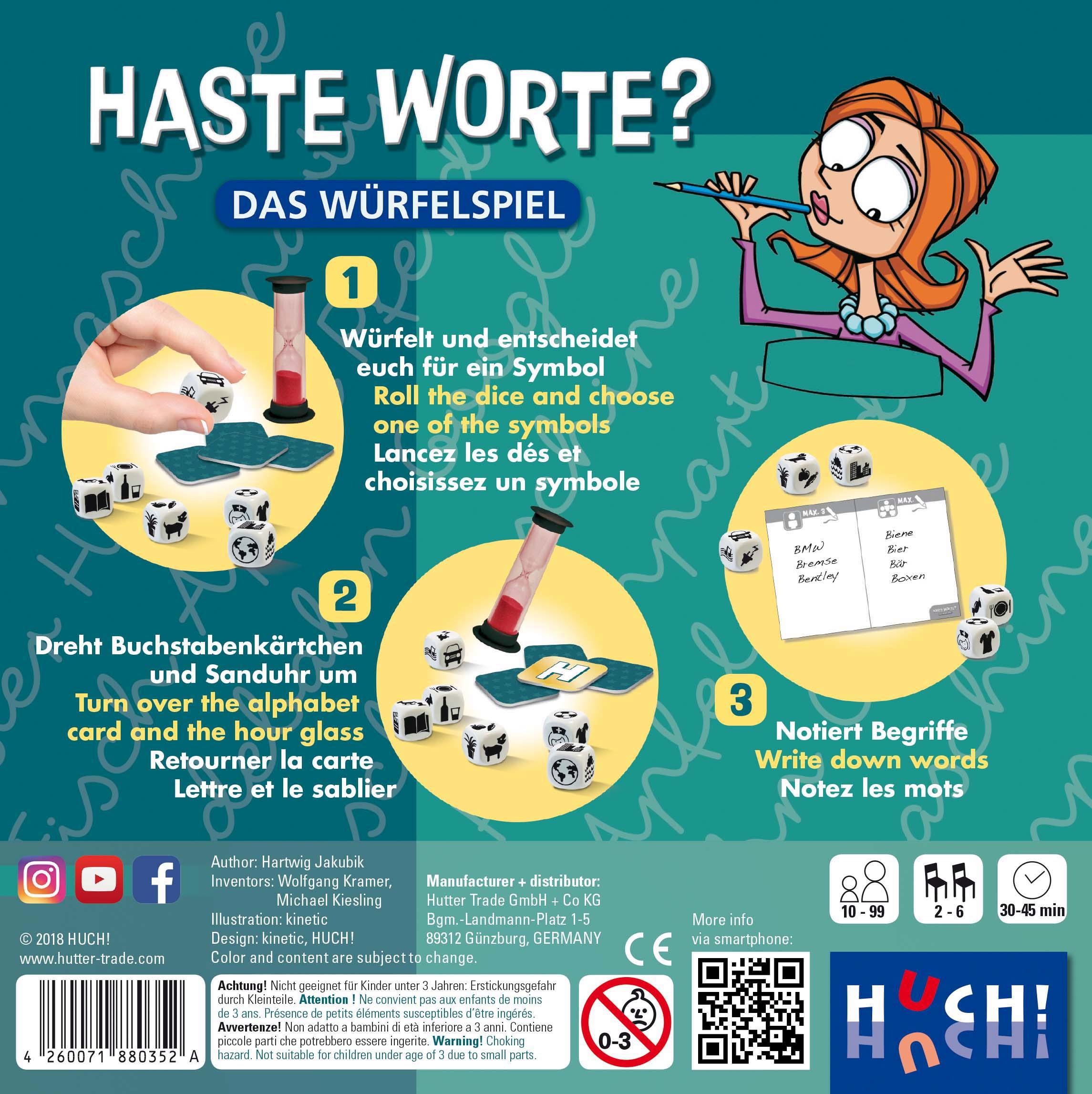 HUCH! Spiel »Haste Worte? - Das Würfelspiel«