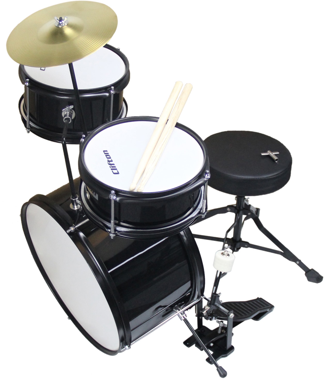 Clifton Kinderschlagzeug »Junior Drum, schwarz«