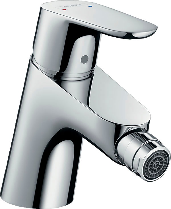 hansgrohe Bidetarmatur "Focus", mit Zugstangen-Ablaufgarnitur, chrom