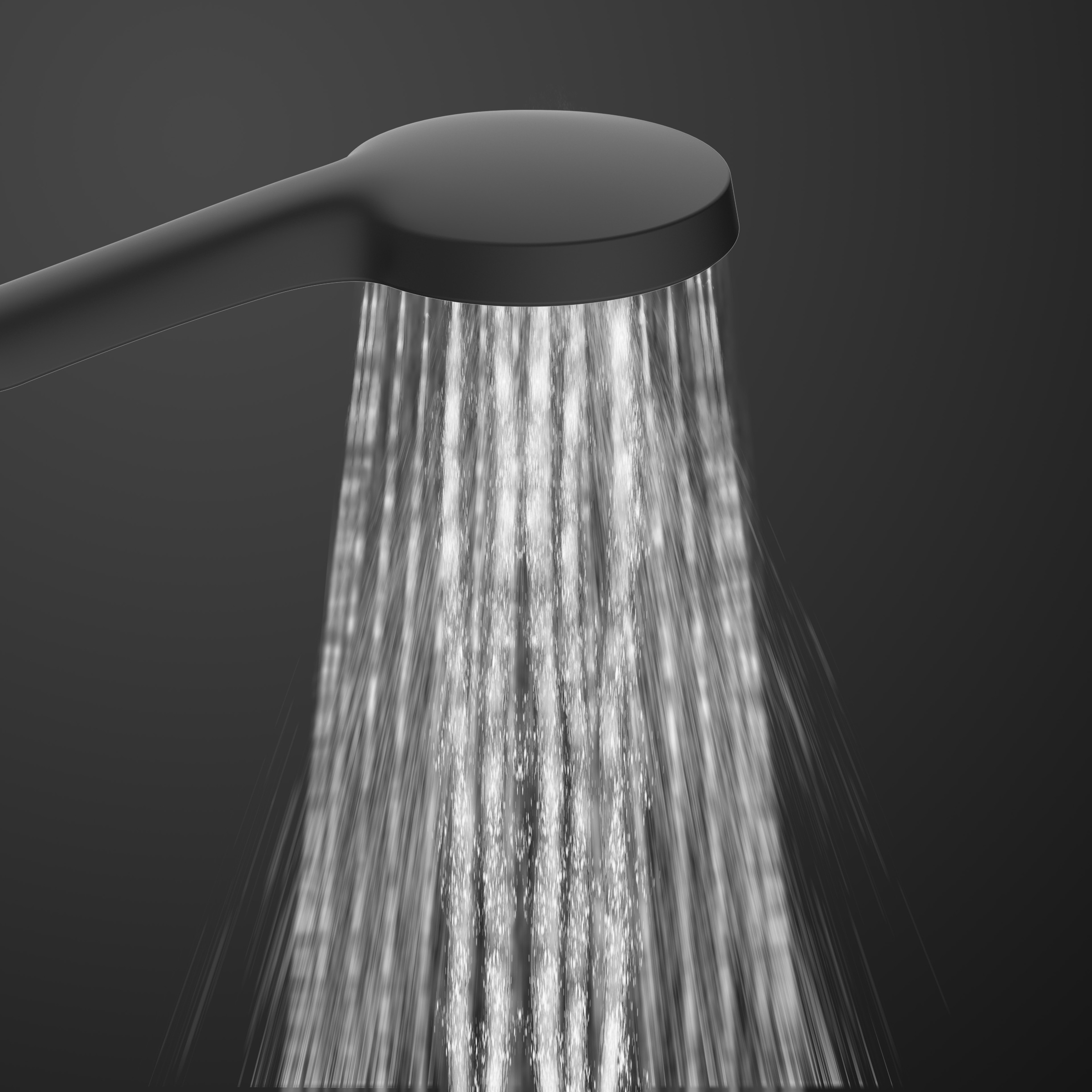Schütte Brausegarnitur »KARIBIK«, Brause-Komplettset, schwarz matt, für die Dusche, Überkopfbrauseset