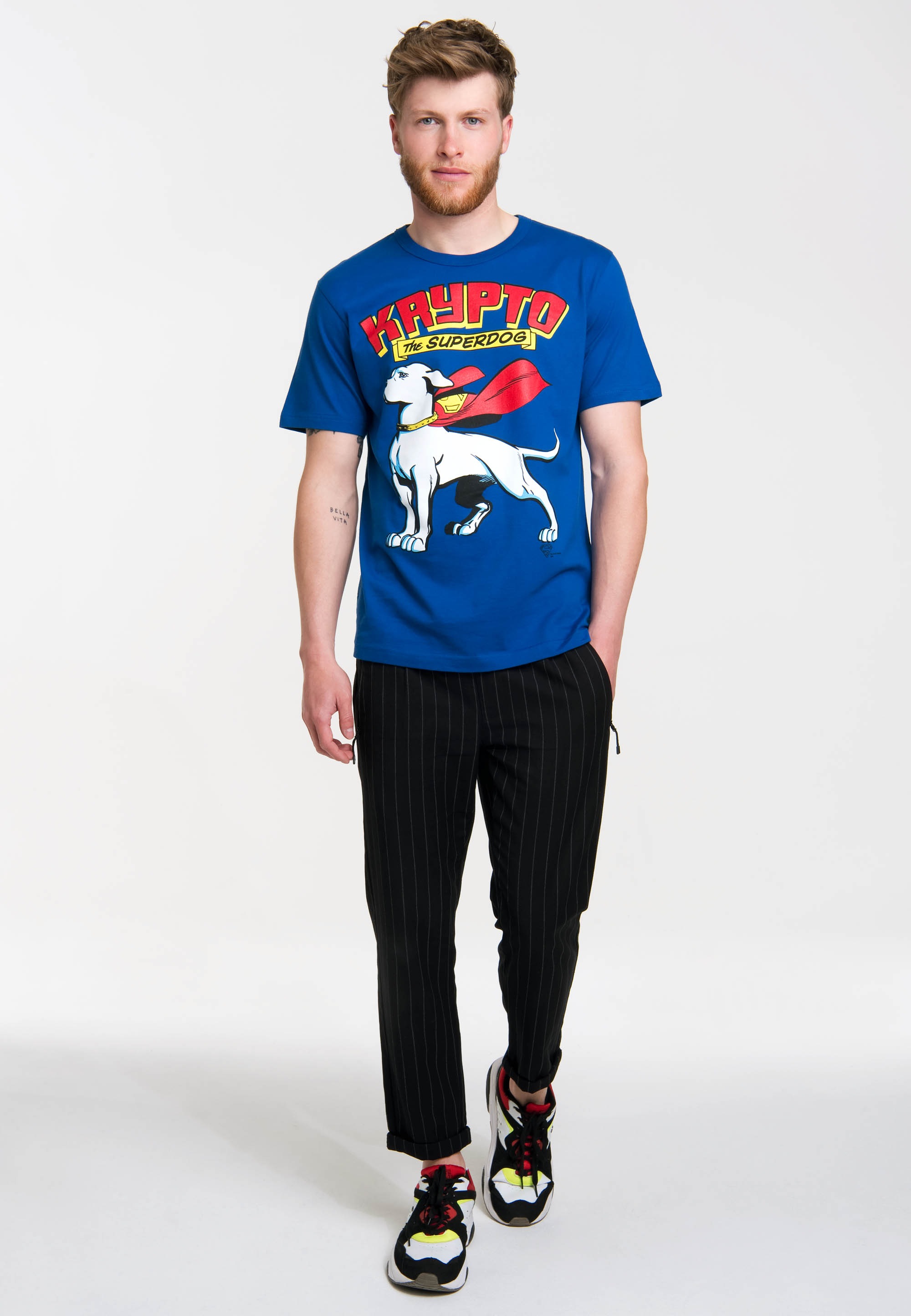 LOGOSHIRT T-Shirt »Superdog - Krypto - DC Comics«, mit coolem Hunde-Motiv