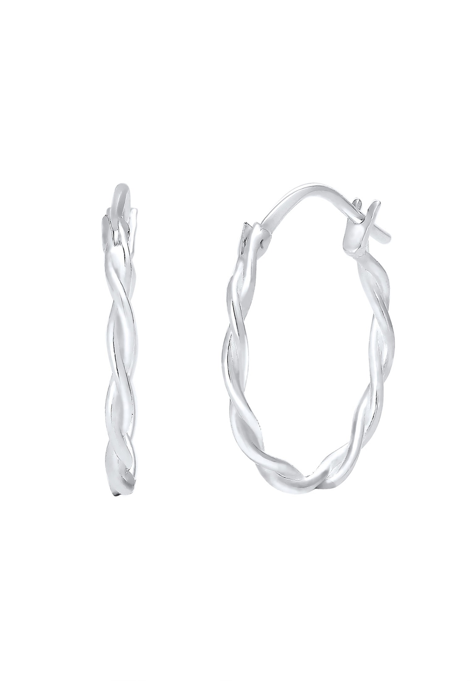 Elli Paar Creolen »Elli Ohrringe Twisted Gedreht Creole Trend 925 Silber«