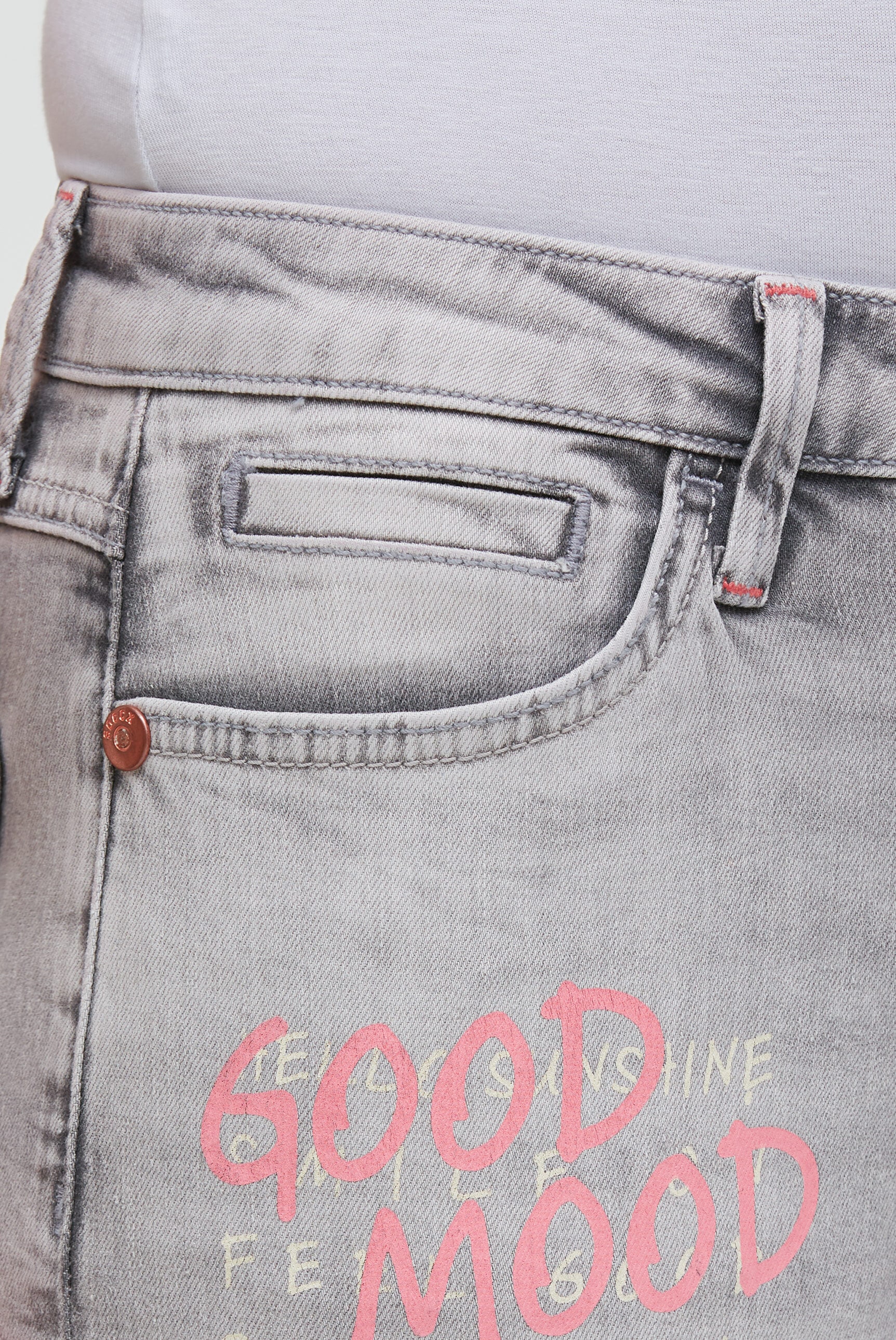 SOCCX Regular-fit-Jeans mit Turn-Up Saum