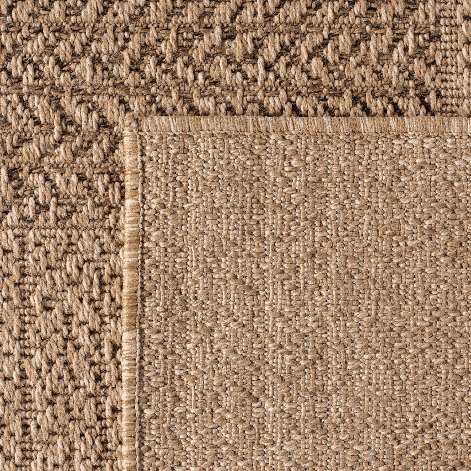 Ayyildiz Teppiche Outdoorteppich »TIMBER 1405«, rechteckig, 5 mm Höhe, Läufer, In und Outdoor, Jute Sisal Optik, Wohnzimmer, Aussenbereich