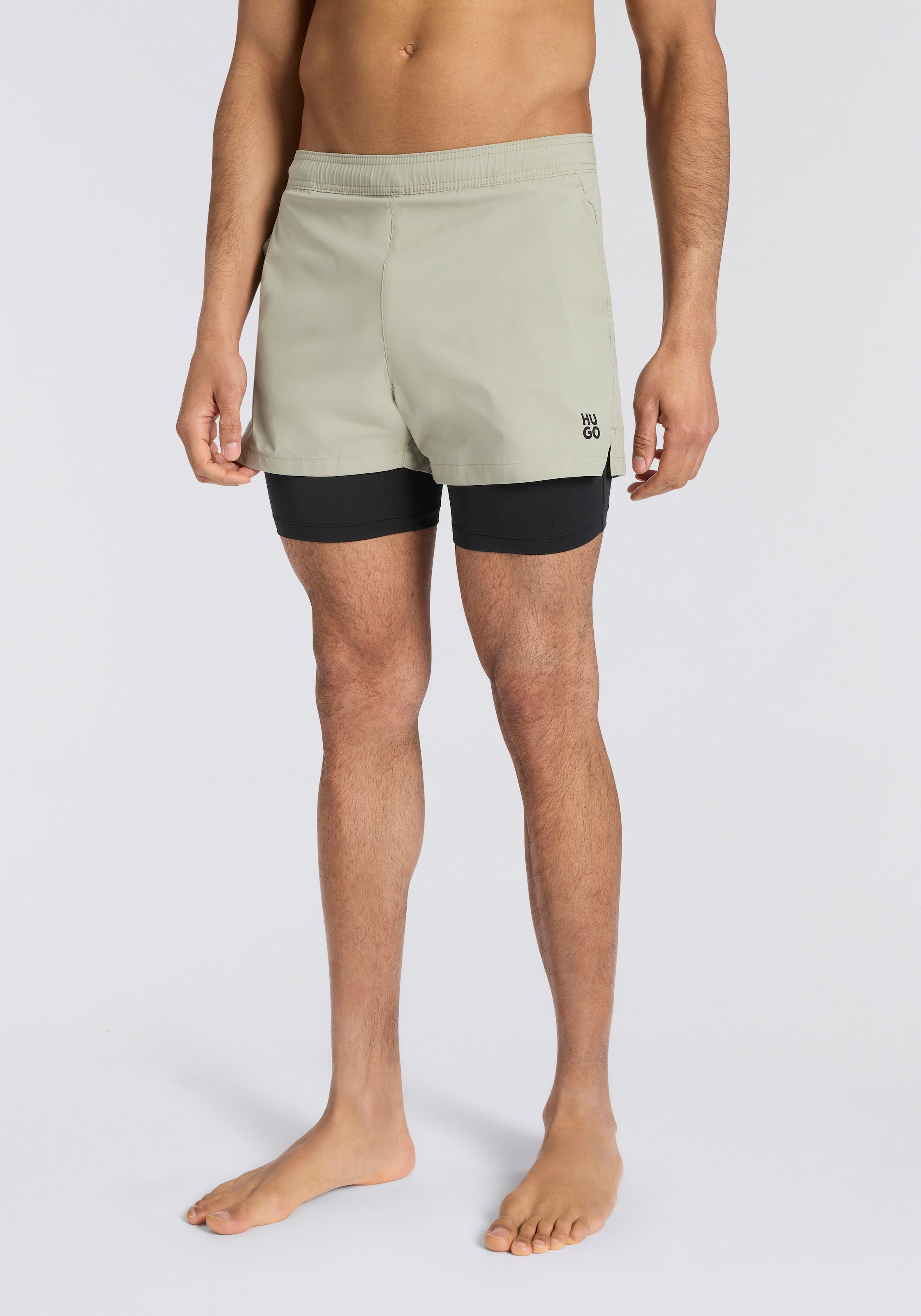 HUGO Underwear Badeshorts "ACTIVE SWIM SHORTS" 2-in-1, mit integrierter Leg günstig online kaufen