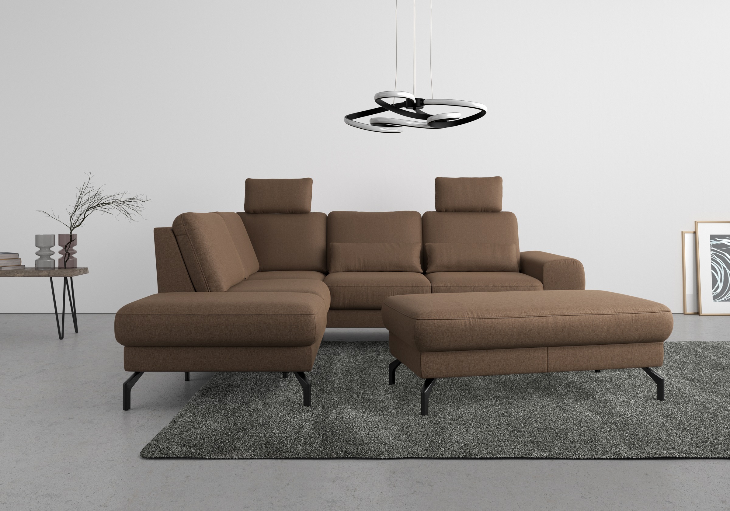 sit&more Ecksofa "Cinturo L-Form" inklusive Sitztiefenverstellung und Feder günstig online kaufen