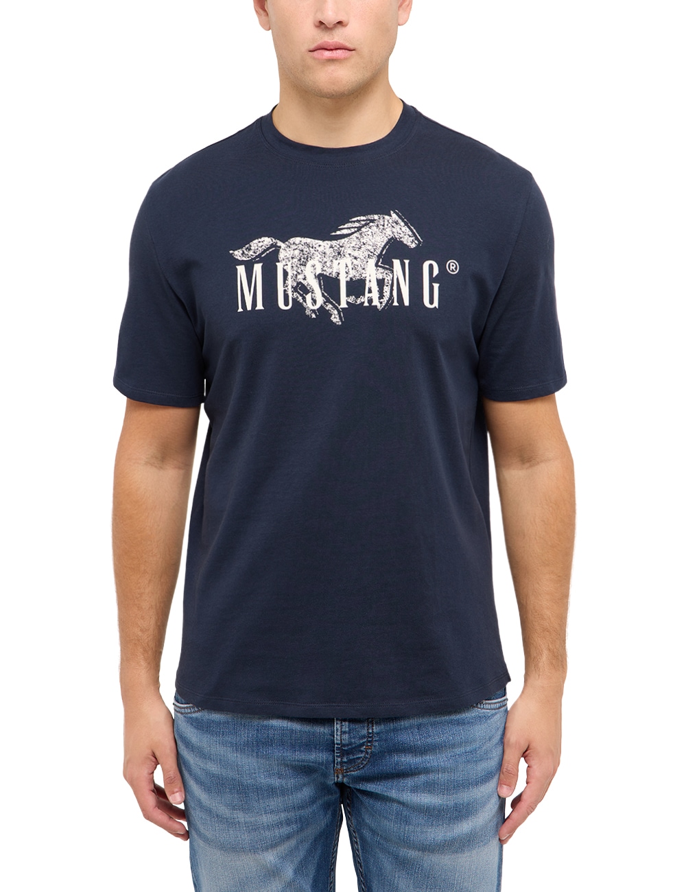 MUSTANG T-Shirt »Austin-Logoprint« Regular fit
