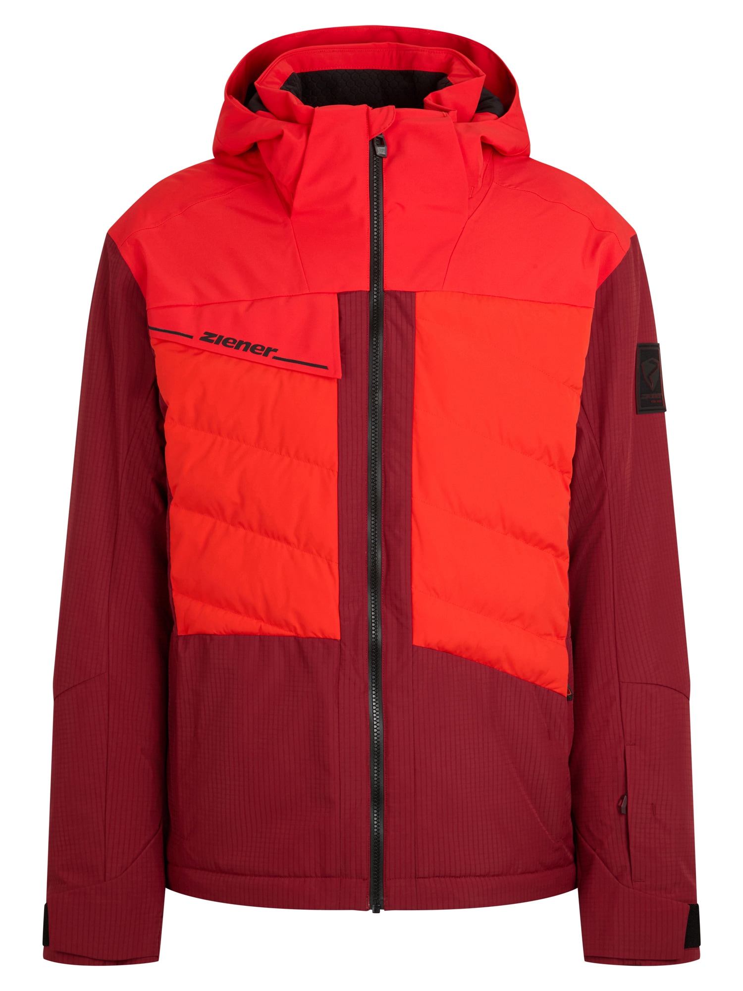 Ziener Skijacke "TIDAL-Z AQUASHIELD HERREN" wasserdicht, winddicht, atmungsaktiv, elastisch, Kapuze