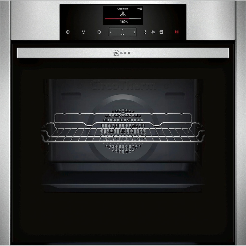 NEFF Dampfbackofen »B15FS22N0«, N 90, mit Teleskopauszug nachrüstbar, easyClean, CircoTherm® FullSteam® - Volldampf