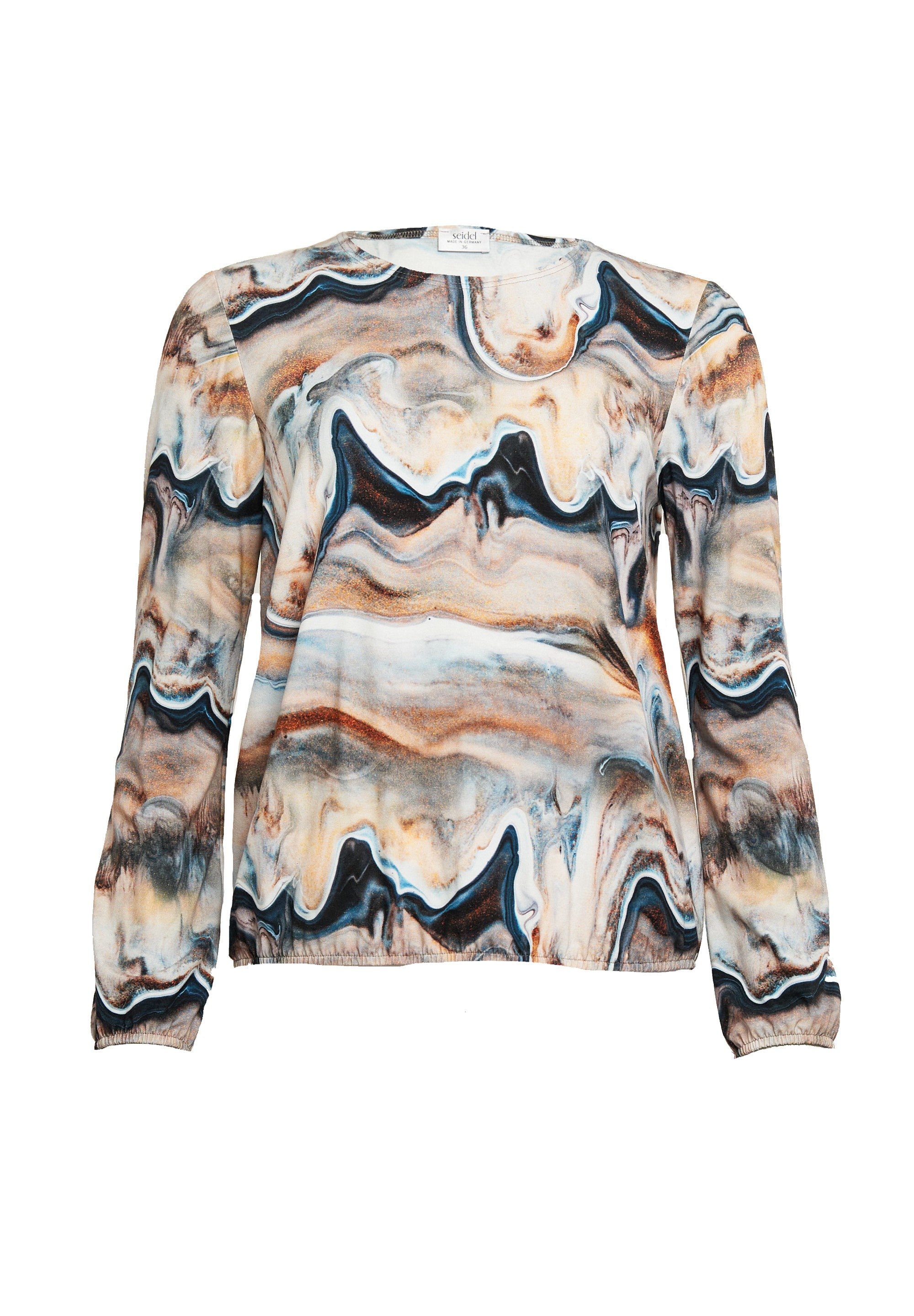 Seidel Moden Langarmshirt, mit grafischem Muster, MADE IN GERMANY
