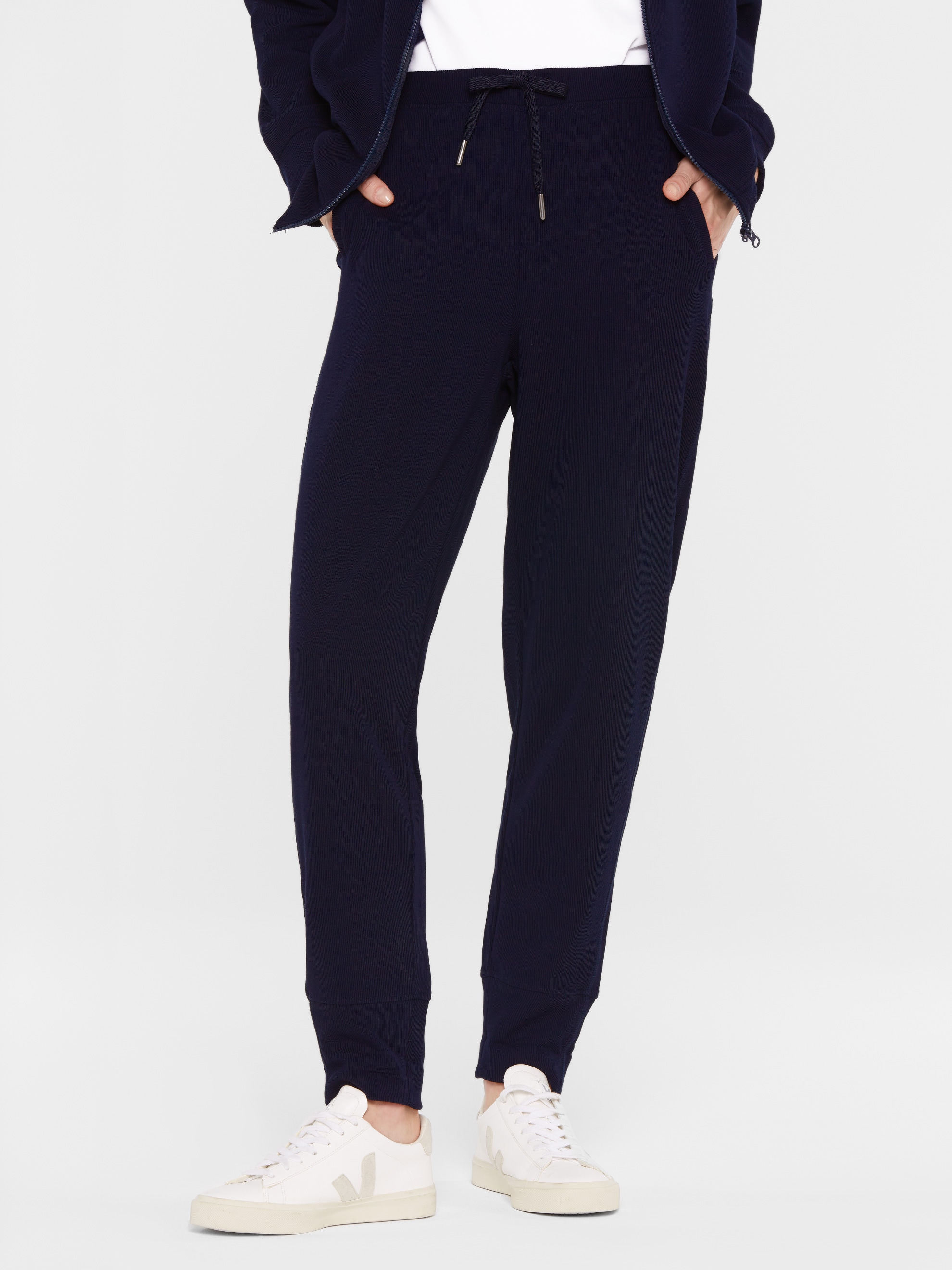 SENSES.THE LABEL Sporthose mit Elastikbund und Kordel