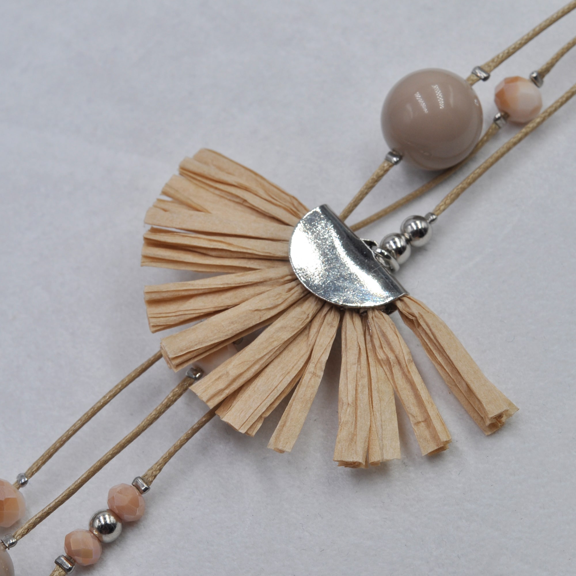 Steuer Collierkettchen »Kordel in beige 85 cm«