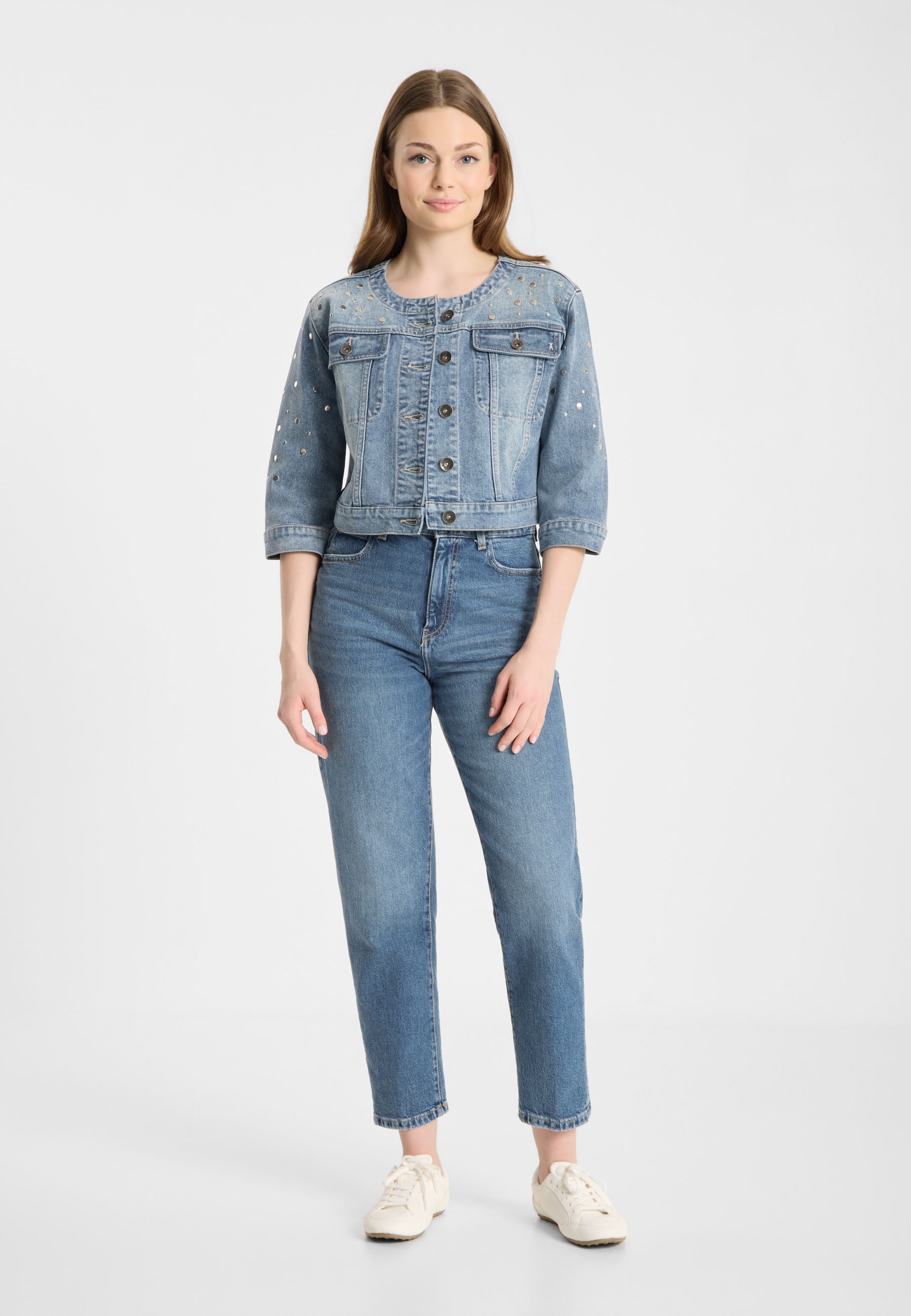 Frieda & Freddies Jeansjacke »Denim Jacket« 1 Stk. tlg. ohne Kapuze