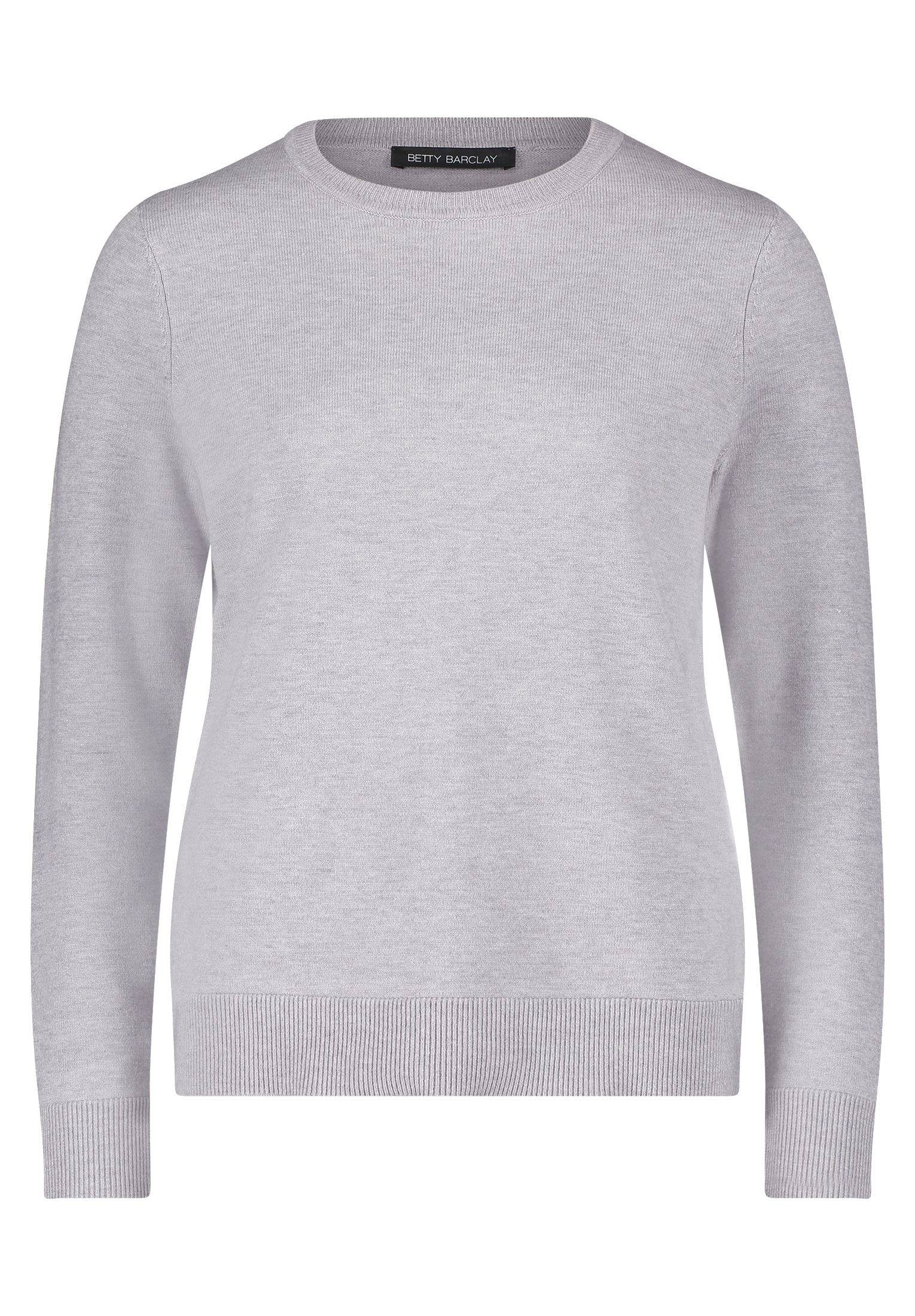 Betty Barclay Strickpullover »Betty Barclay Basic-Strickpullover mit Rundhalsausschnitt«, (1 tlg.), Material