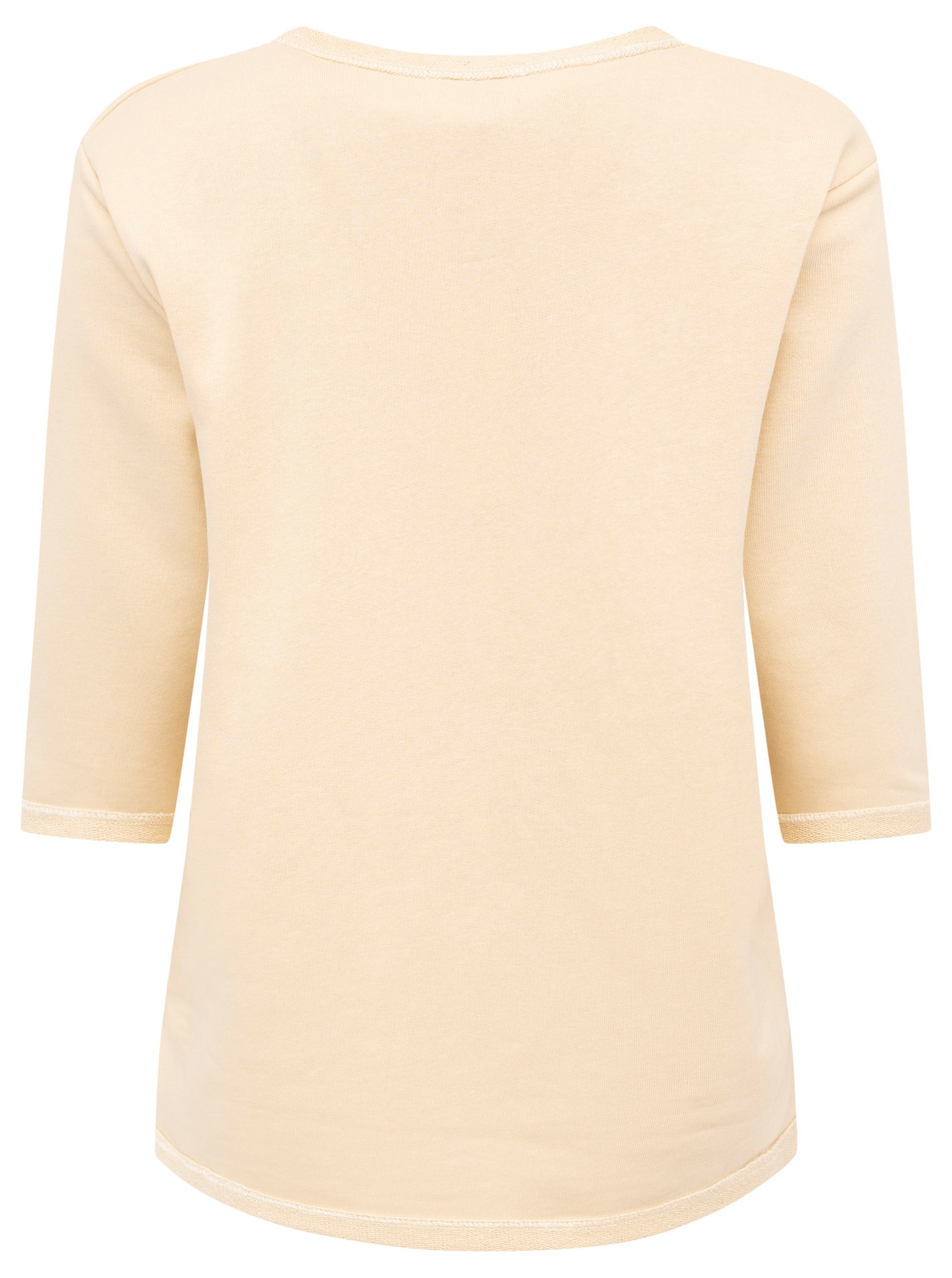 Zwillingsherz Langarmshirt ""Smile"", 3/4-Arm, Rundhalsausschnitt, Stickere günstig online kaufen