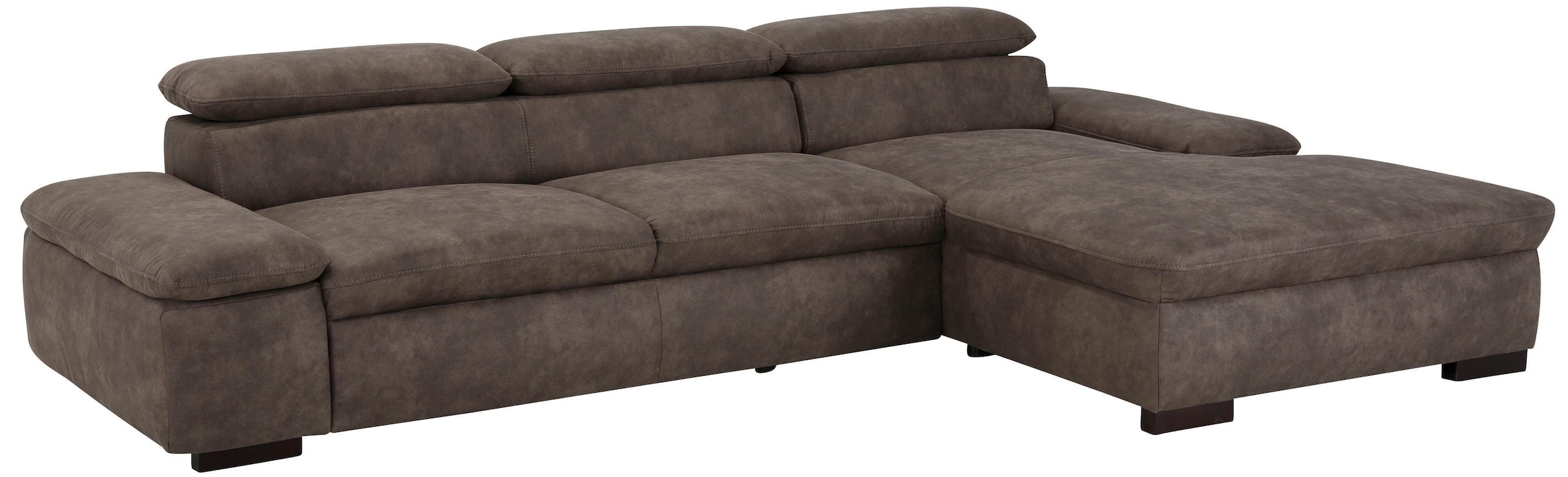 Home affaire Ecksofa »Alberto L-Form«, mit Kopfteilverstellung, wahlweise mit Bettfunktion