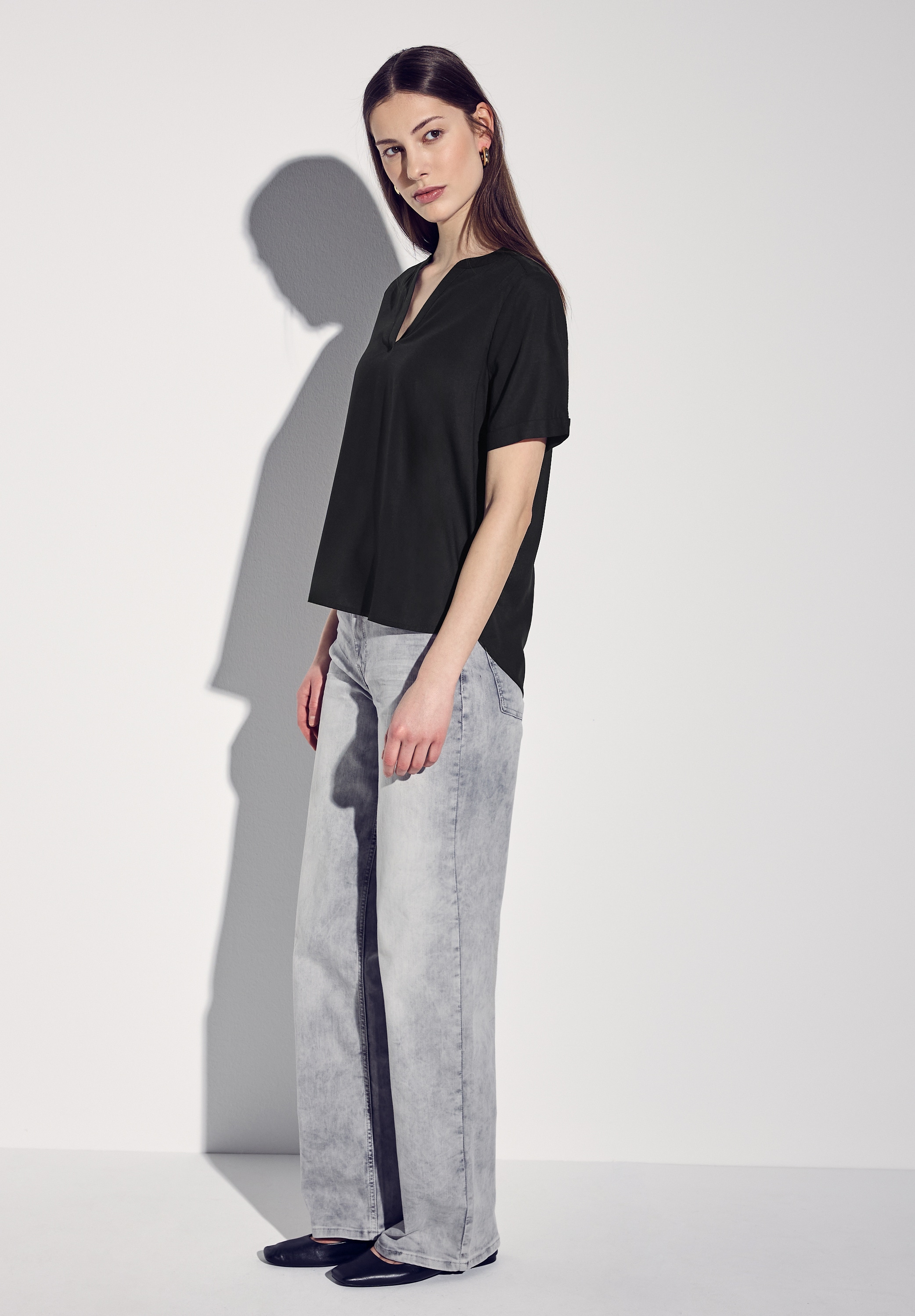 STREET ONE Hemdbluse, aus softer Viskose