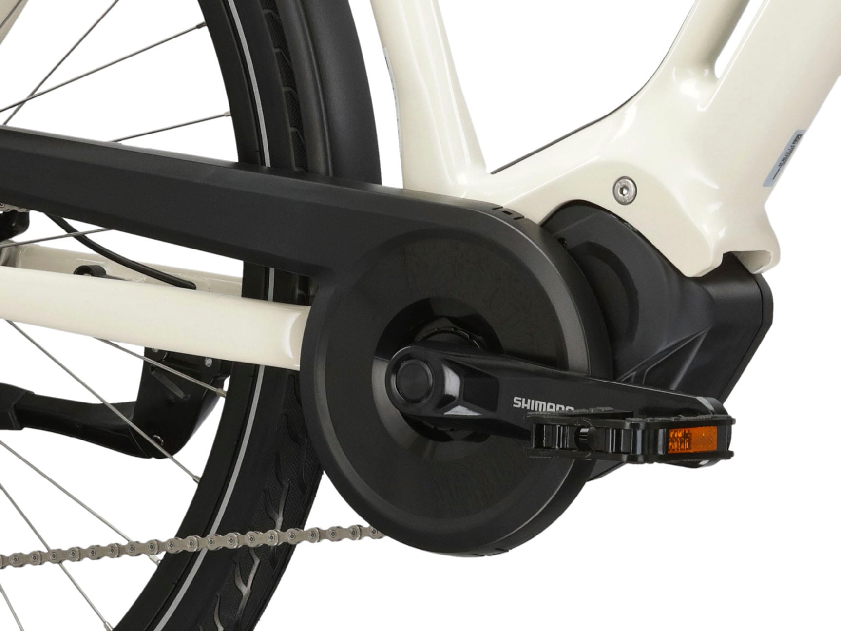 Kross E-Bike »E-Citybike Sentio Hybrid 3.0 28 Zoll weiß«, 7 Gang, Shimano, DEORE T6000, Mittelmotor 250 W