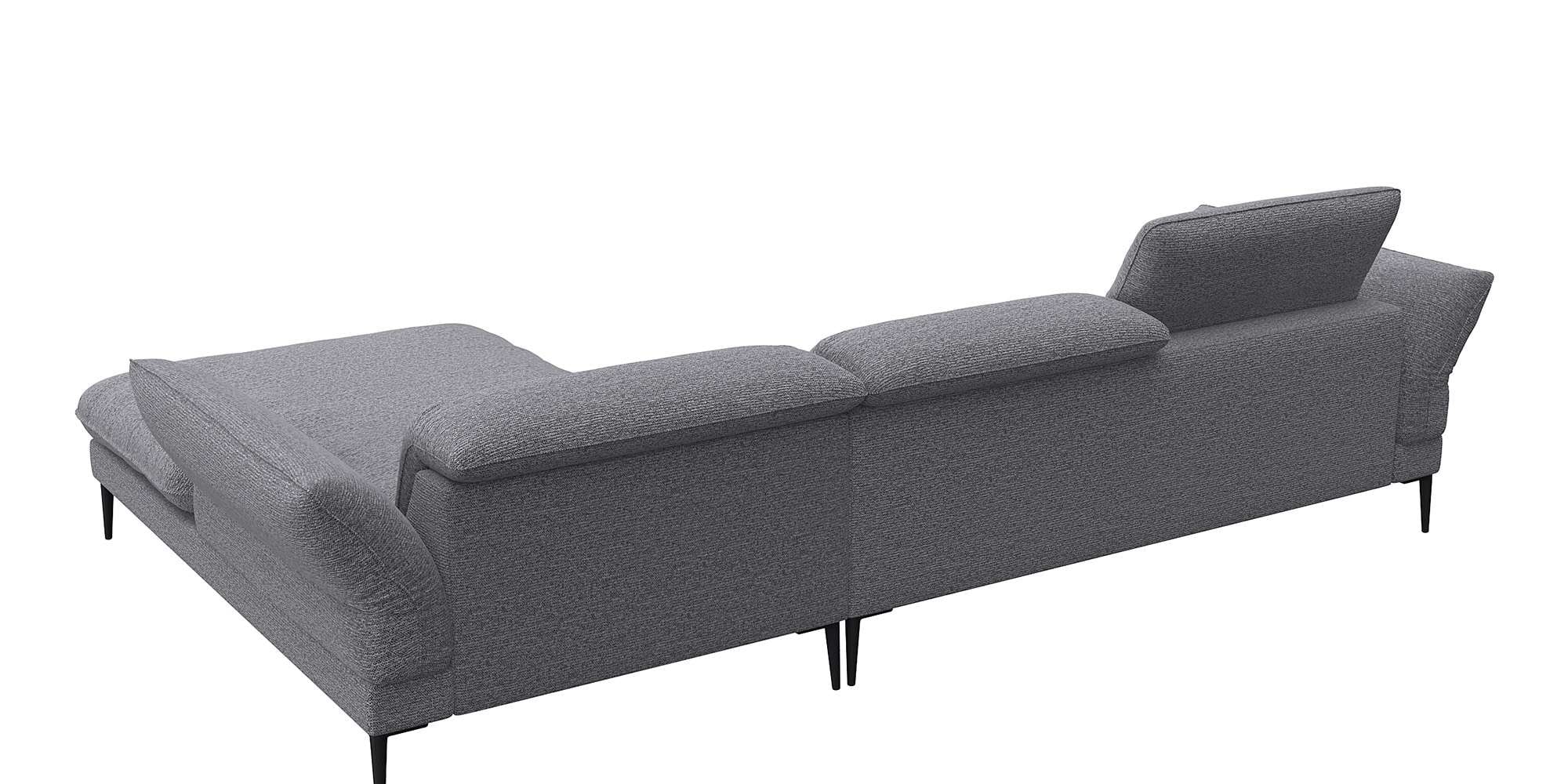FLEXLUX Ecksofa »Salino, Funktionssofa mit Recamiere, Relaxsofa, Ecksofa«, Sofa mit Arm- und Kopfteil-Verstellungen, Kaltschaum & Stahl-Wellen