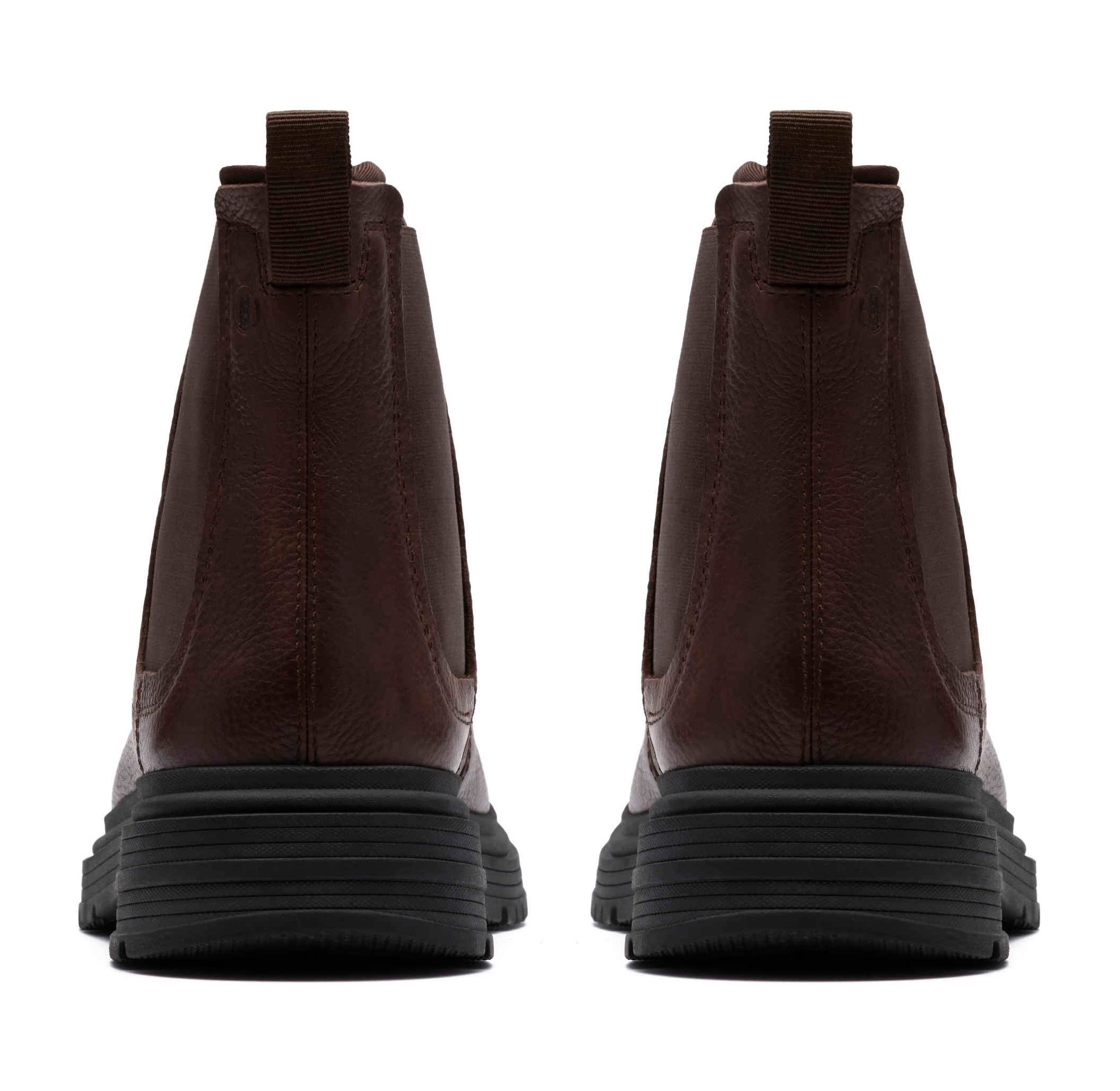 Clarks Chelseaboots »Badbury«, Boots, Winterboots mit modischem Blockabsatz