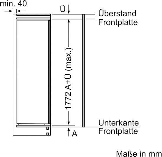 BOSCH Einbaukühlschrank »KIR81AFE0«, KIR81AFE0, 177,2 cm hoch, 55,8 cm breit