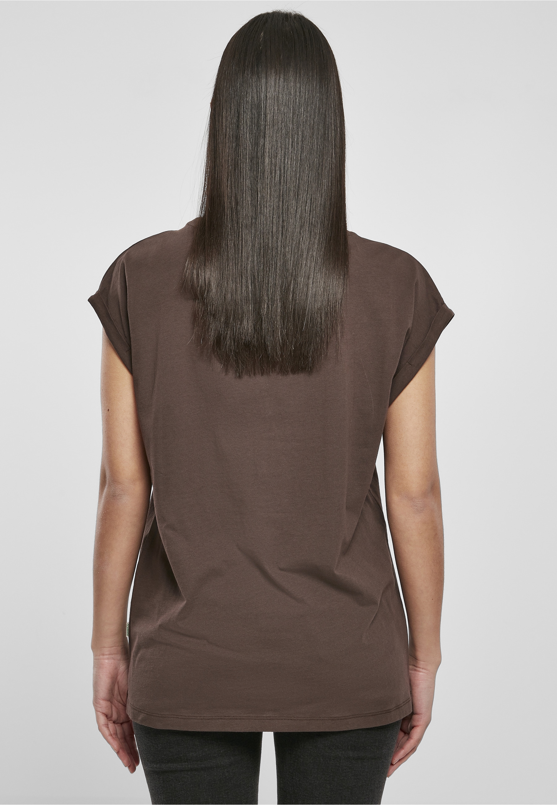 URBAN CLASSICS Kurzarmshirt »Urban Classics Damen Ladies Organic Extended Shoulder Tee« 1 Stk.