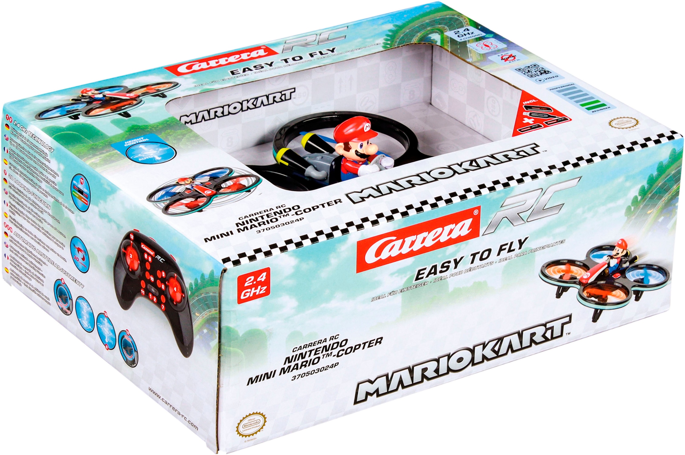 Carrera® RC-Quadrocopter »Carrera® RC, Mini RC Mario-Copter, 2,4 GHz«