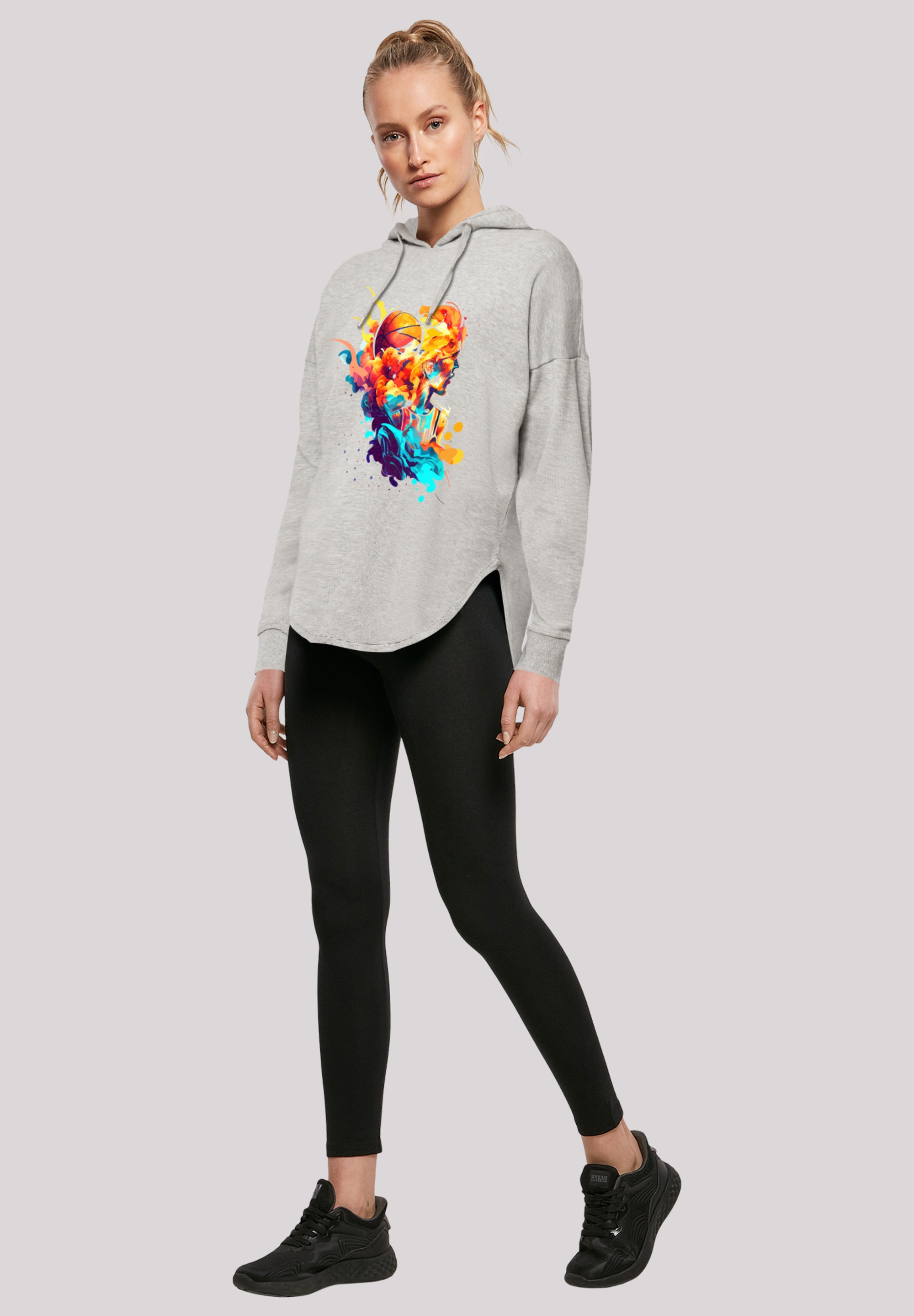F4NT4STIC Kapuzenpullover »Basketball Sport Player OVERSIZE HOODIE«, Print
