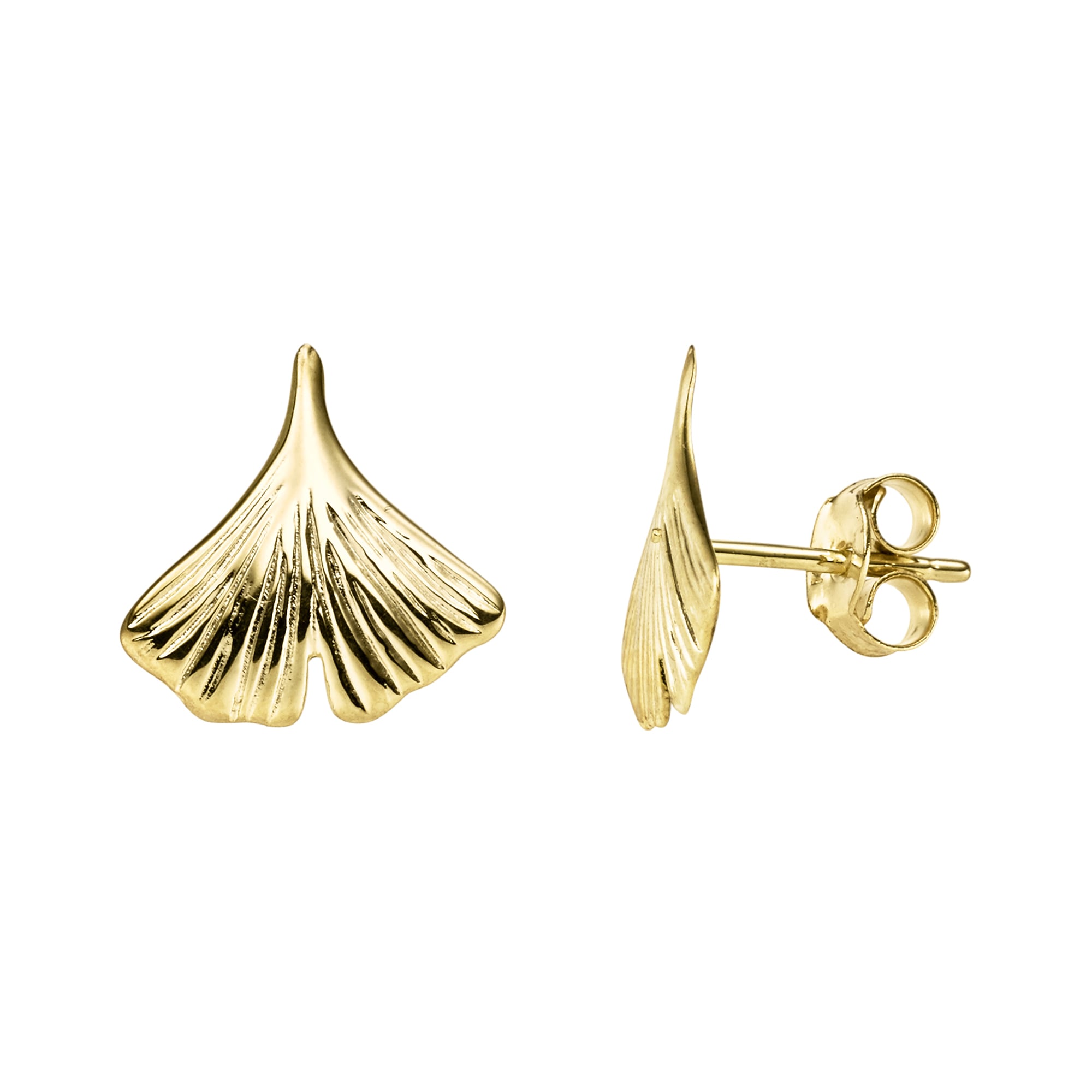 Vivance Paar Ohrstecker »333/- Gelbgold Ginkgo 12x12mm«